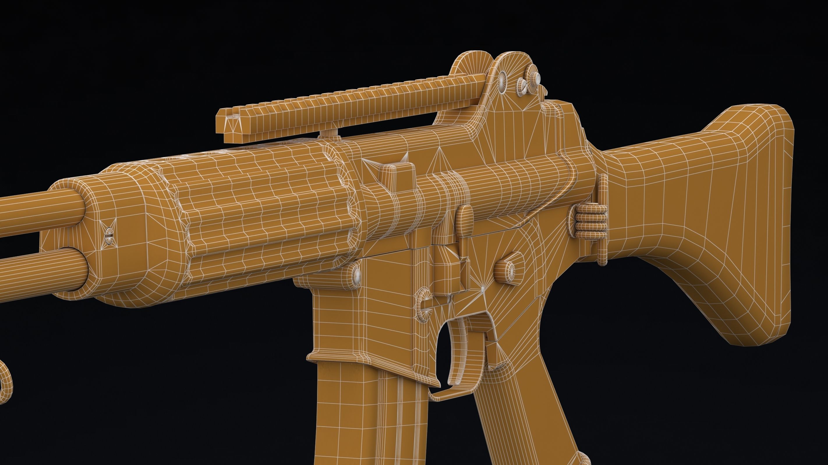 Daewoo Precision Industries K2 Low Poly Low-poly 3D model_23