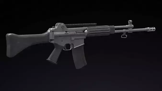 Daewoo Precision Industries K2 Low Poly Low-poly 3D model