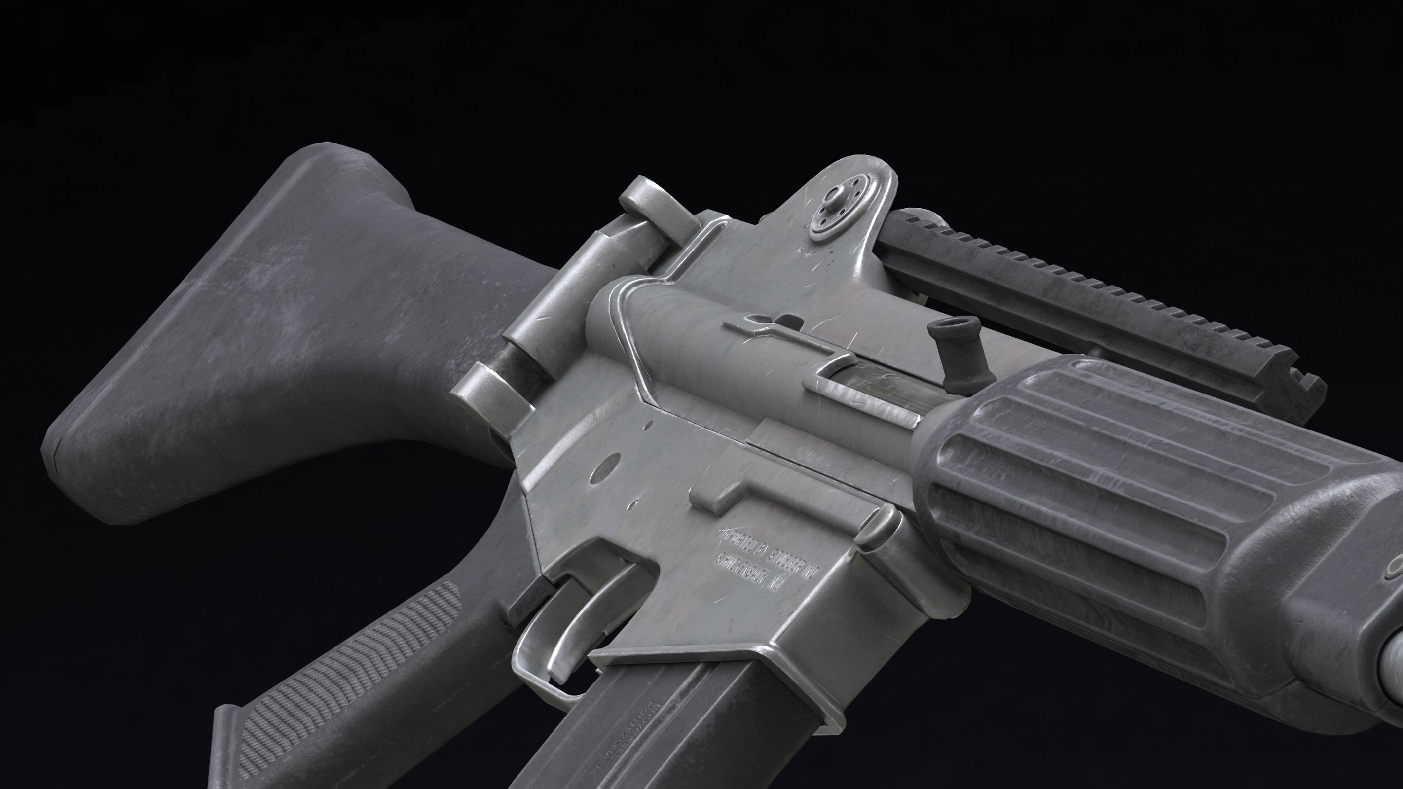 Daewoo Precision Industries K2 Low Poly Low-poly 3D model_13