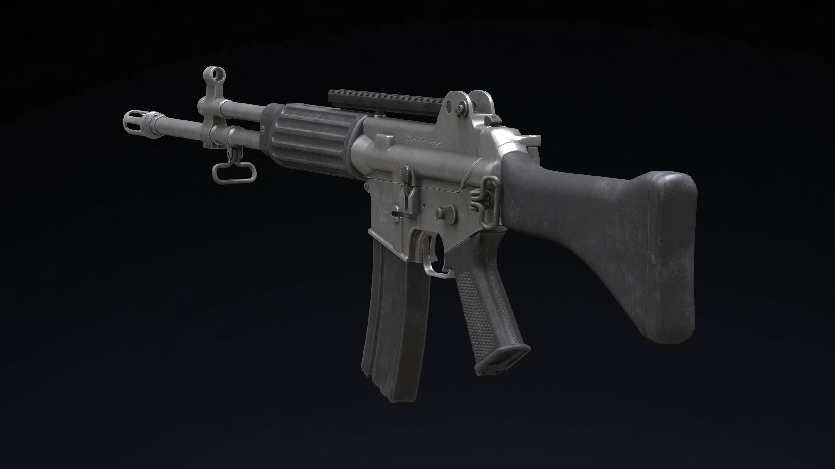 Daewoo Precision Industries K2 Low Poly Low-poly 3D model_1