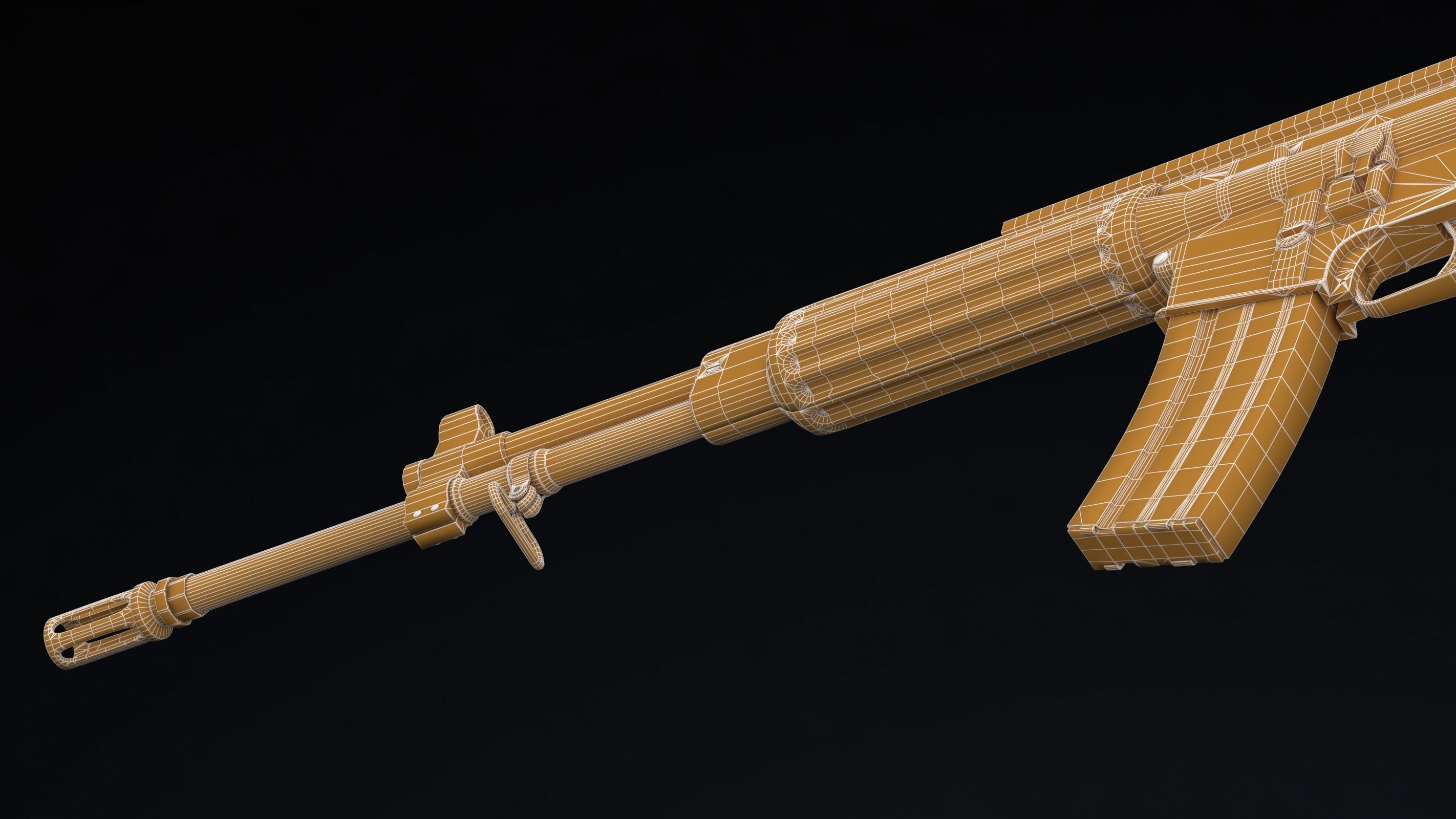 Daewoo Precision Industries K2 Low Poly Low-poly 3D model_25