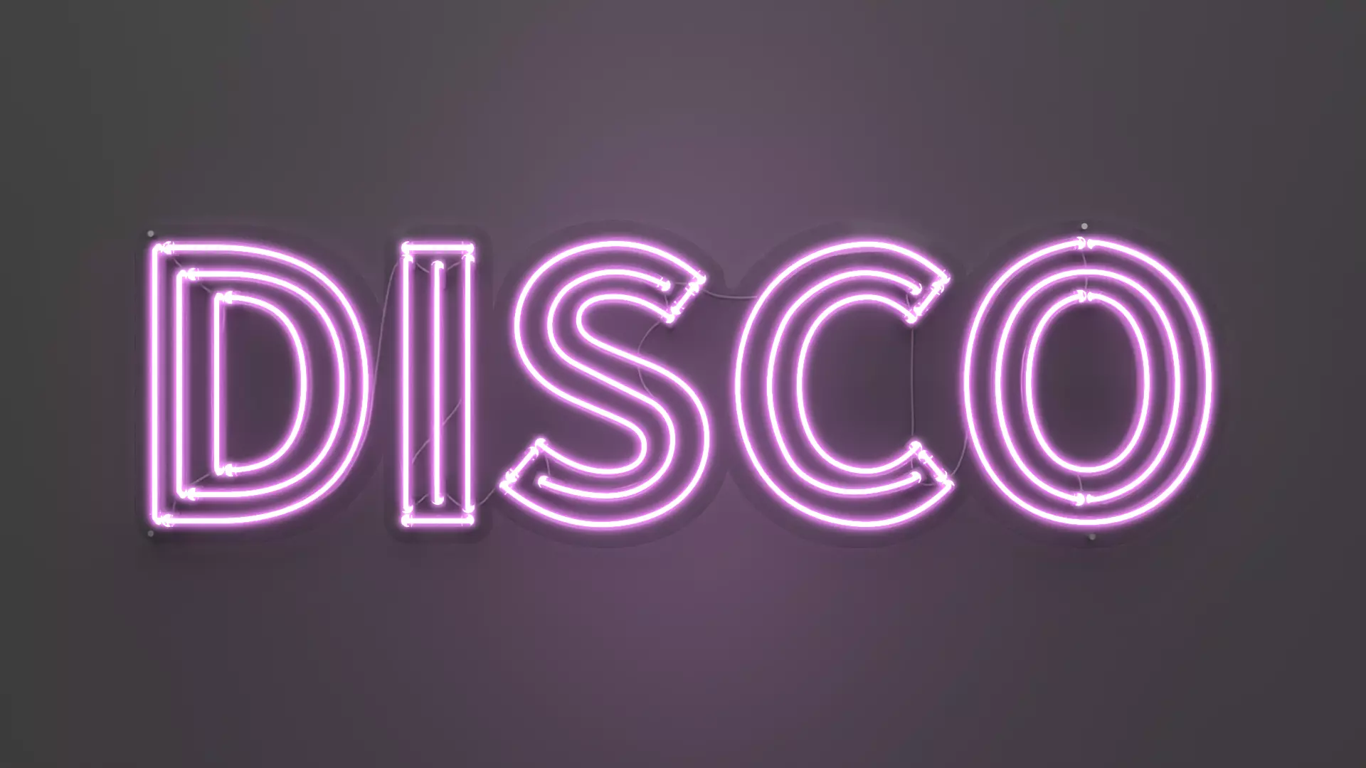 Disco - Neon Sign 3D model_0