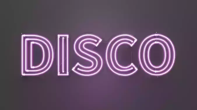Disco - Neon Sign 3D model