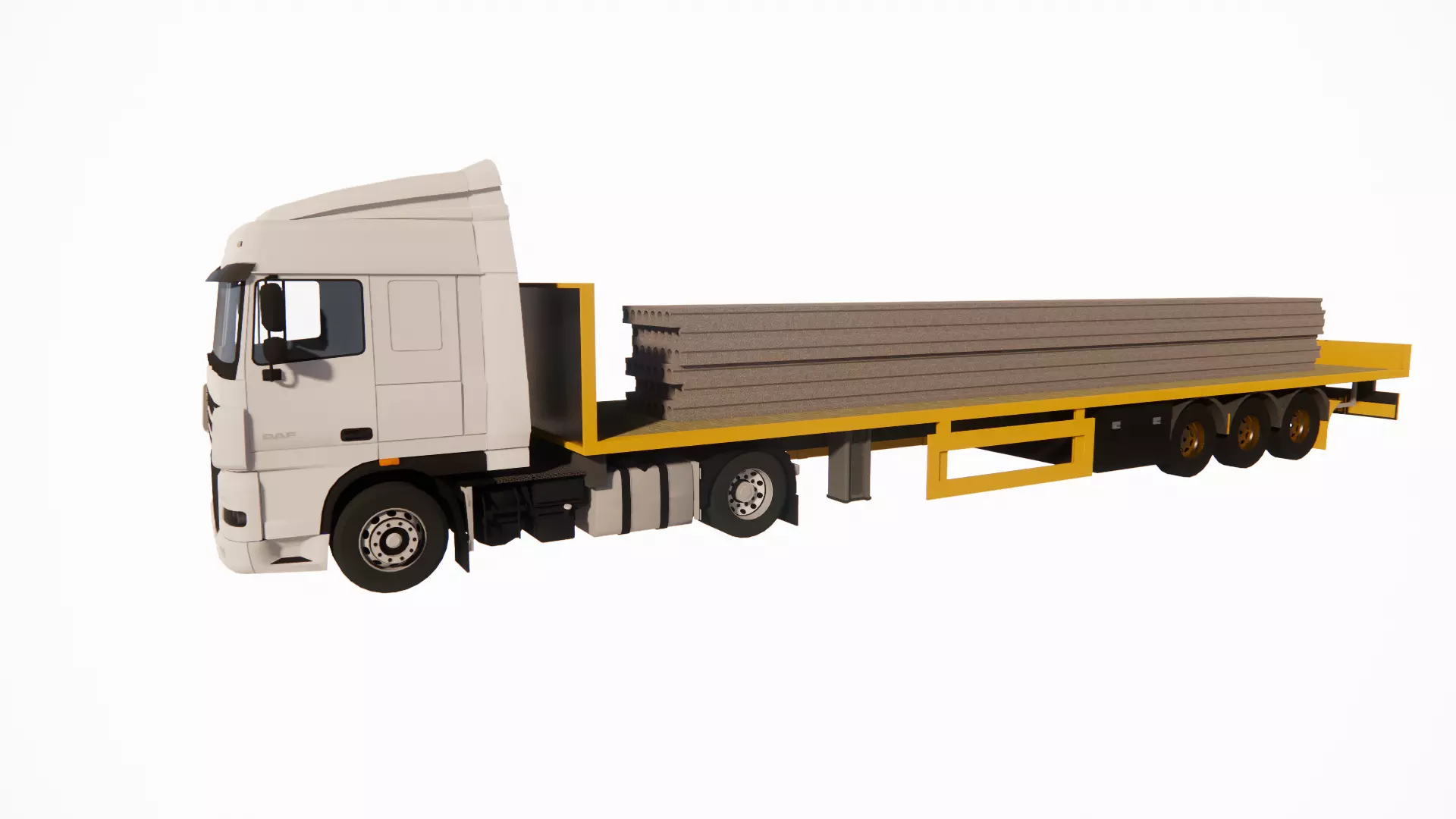 container truck 3D print model_0