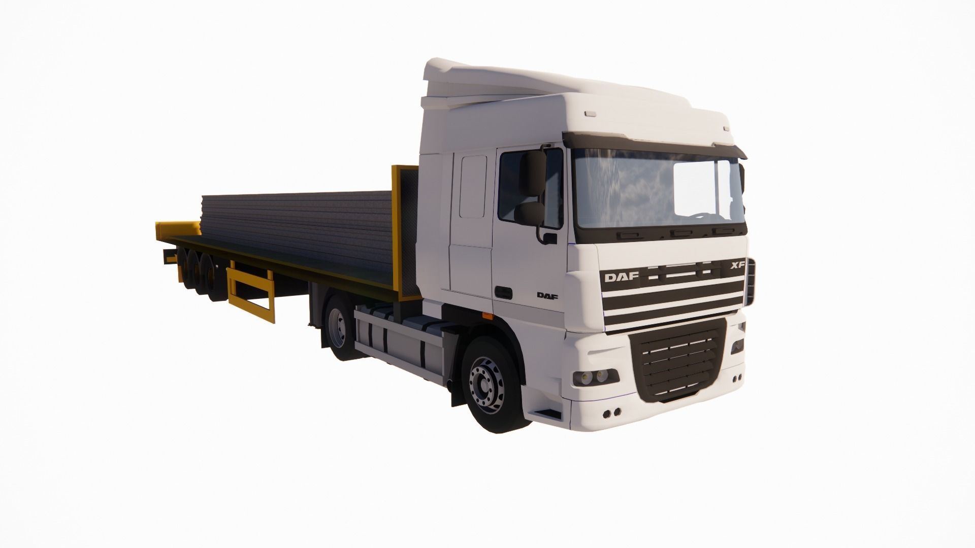 container truck 3D print model_2