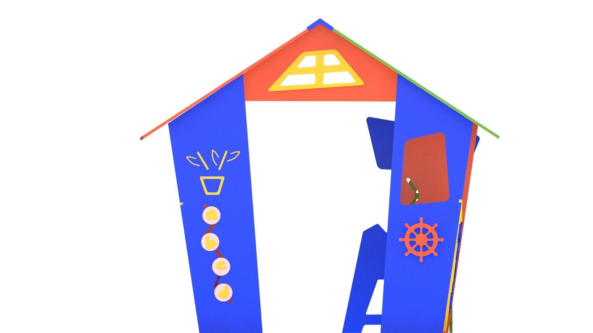 Playhouse Playground Low-poly 3D model_8