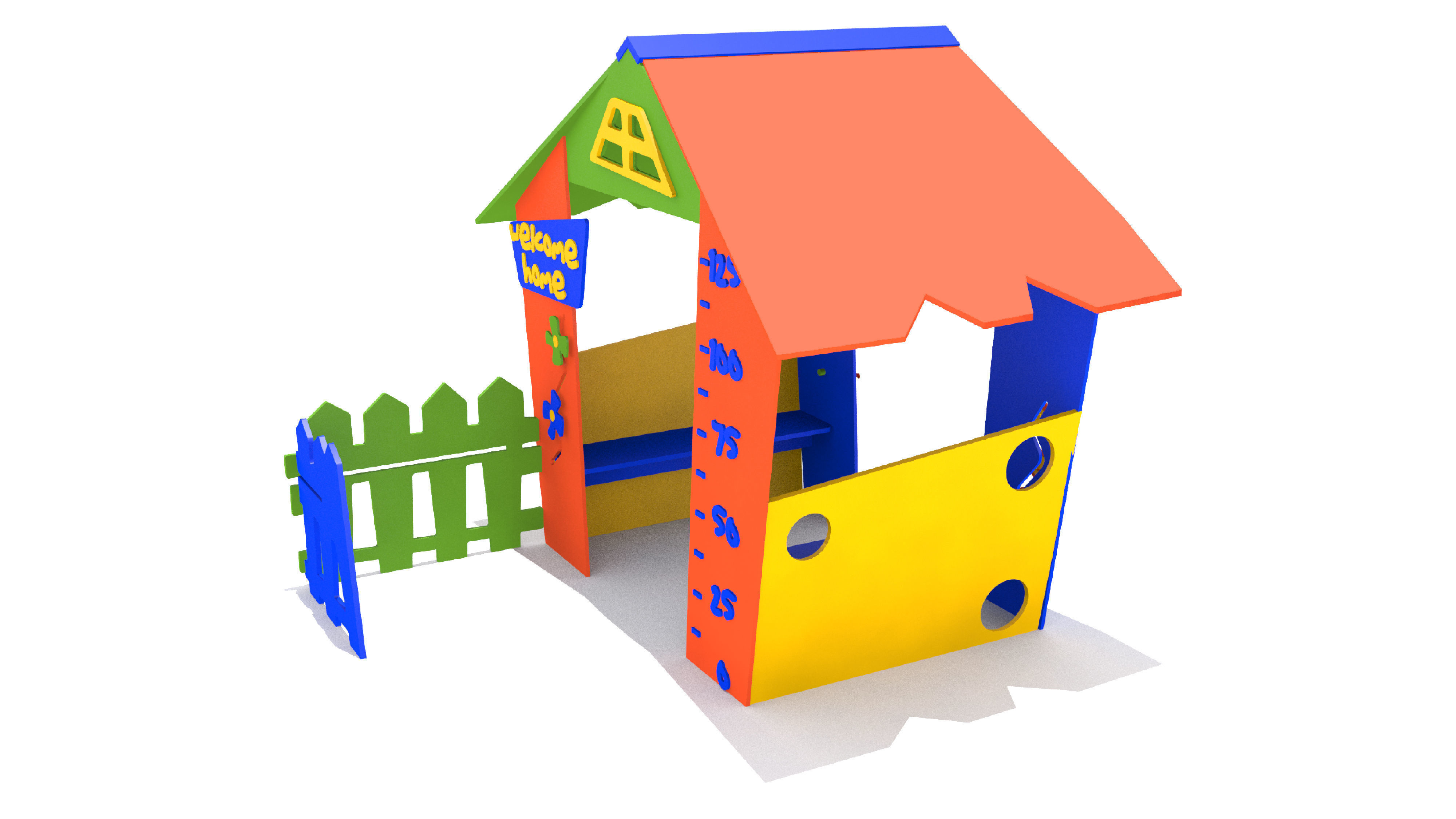Playhouse Playground Low-poly 3D model_2
