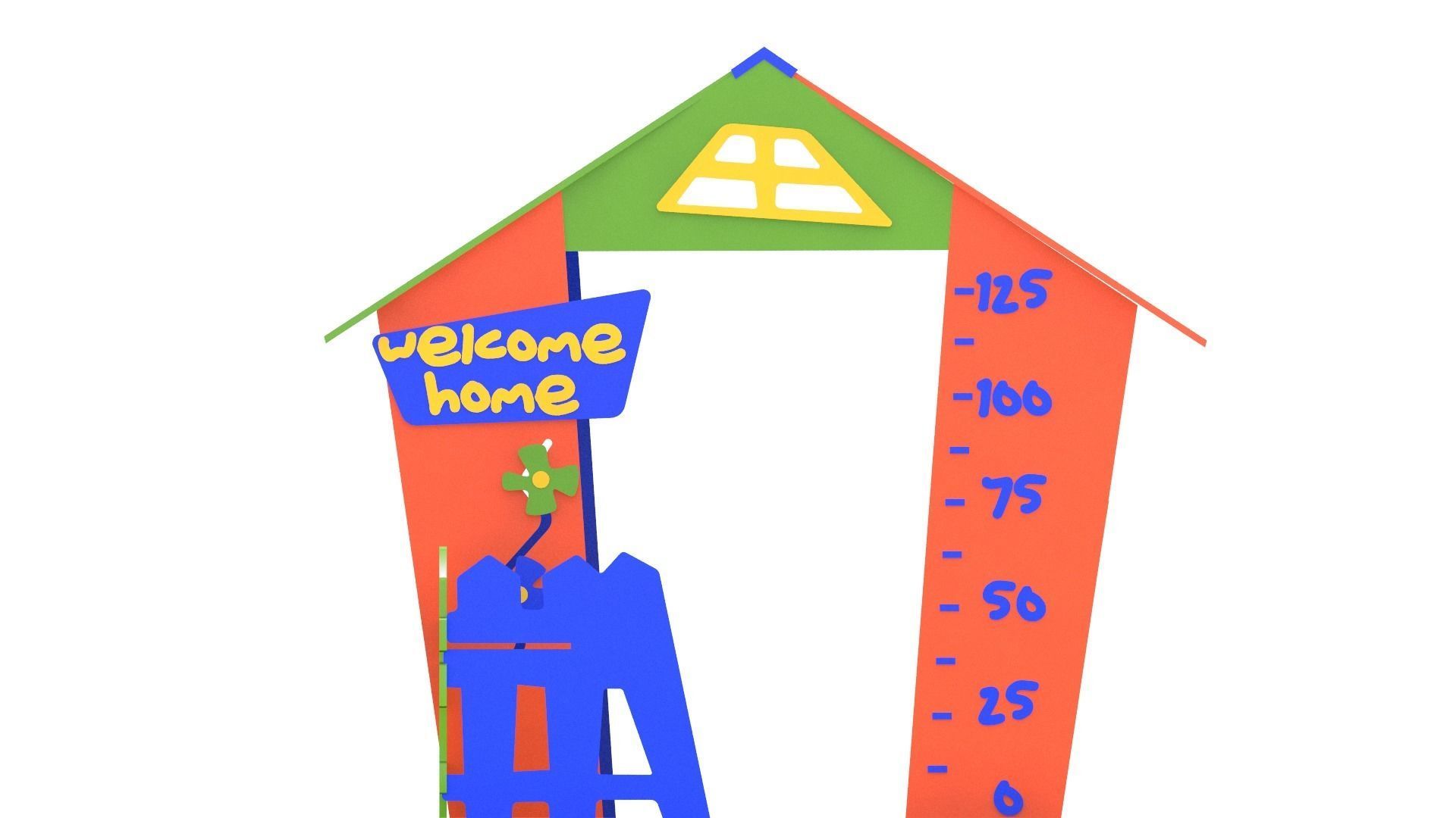 Playhouse Playground Low-poly 3D model_6