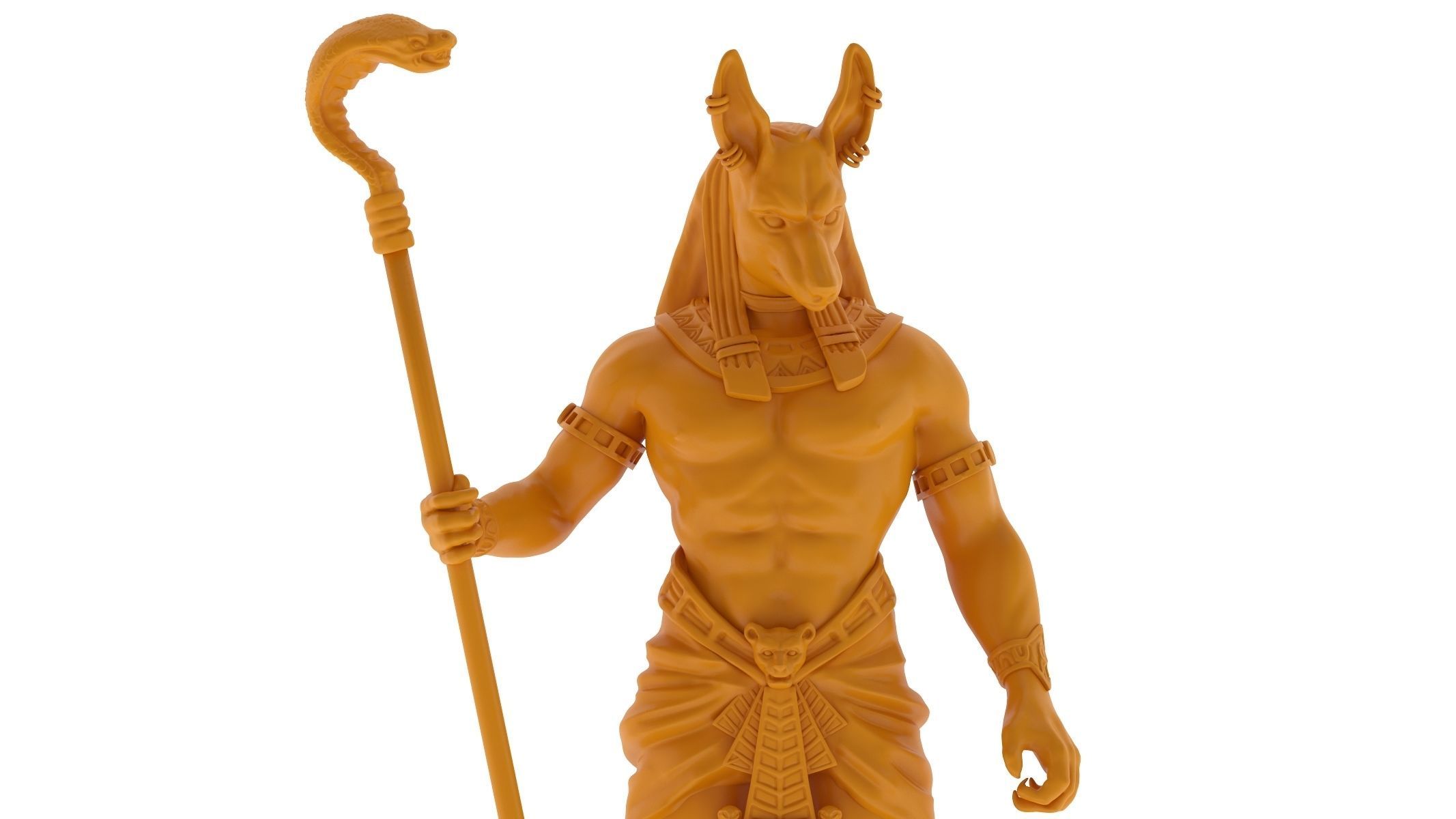 Jackal God of the Egyptian - 3D Printable 3D print model_6