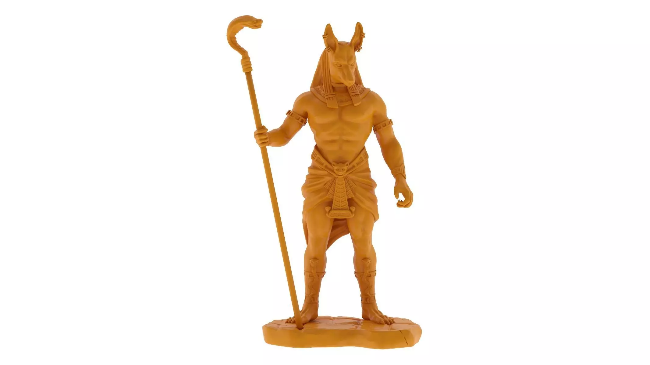 Jackal God of the Egyptian - 3D Printable 3D print model_0