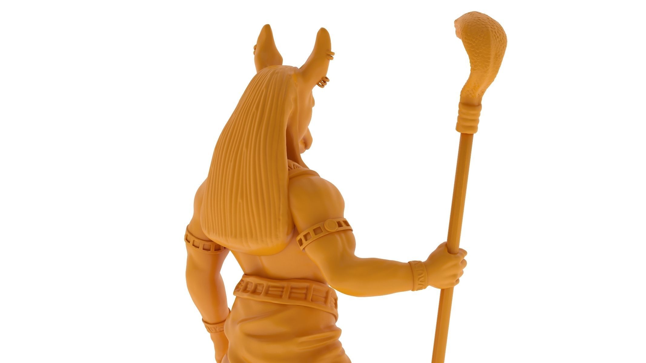 Jackal God of the Egyptian - 3D Printable 3D print model_8