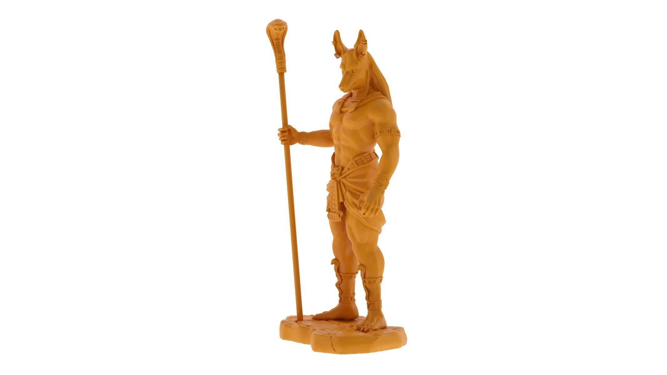 Jackal God of the Egyptian - 3D Printable 3D print model_5