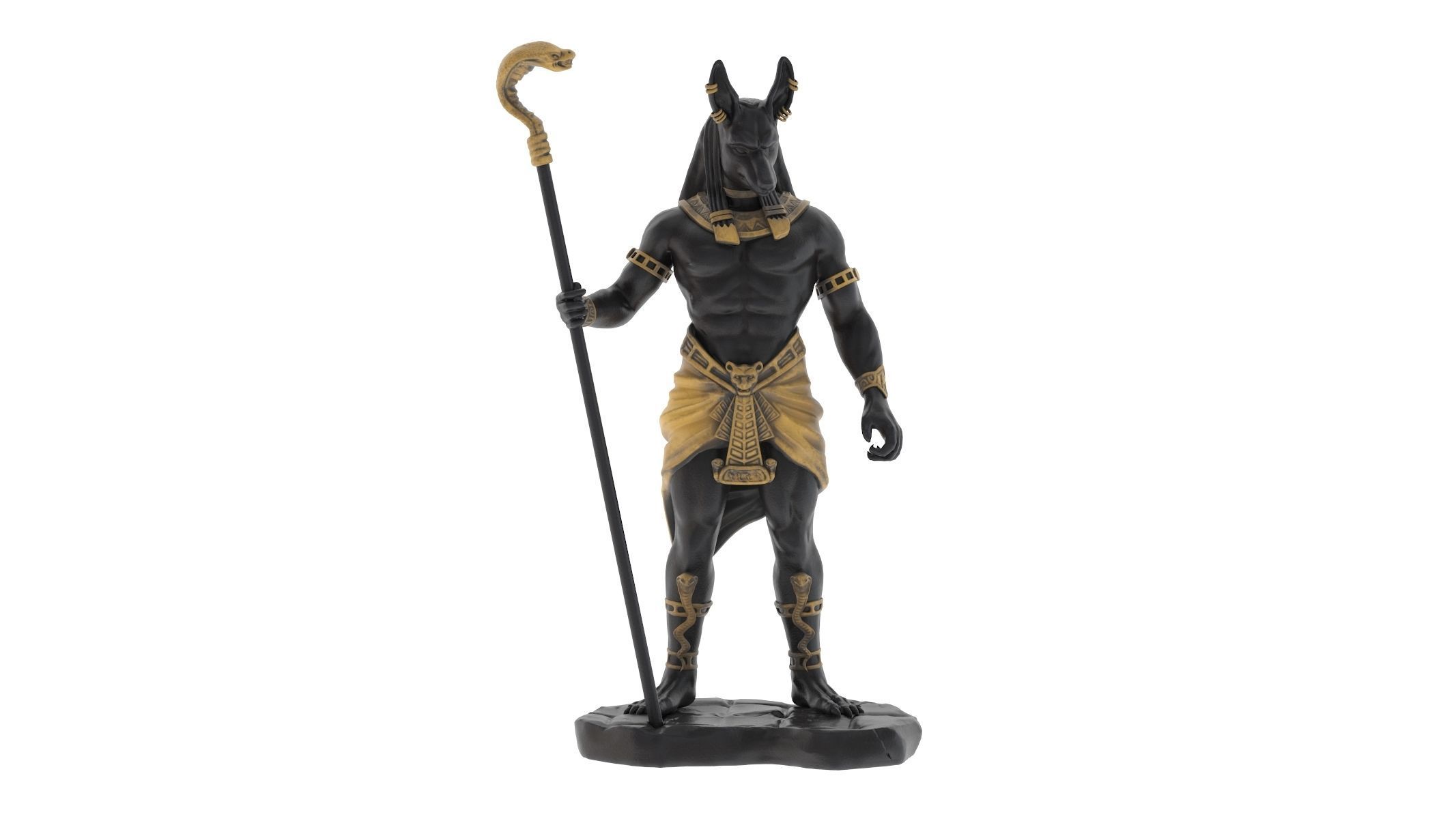 Jackal God of the Egyptian - 3D Printable 3D print model_1