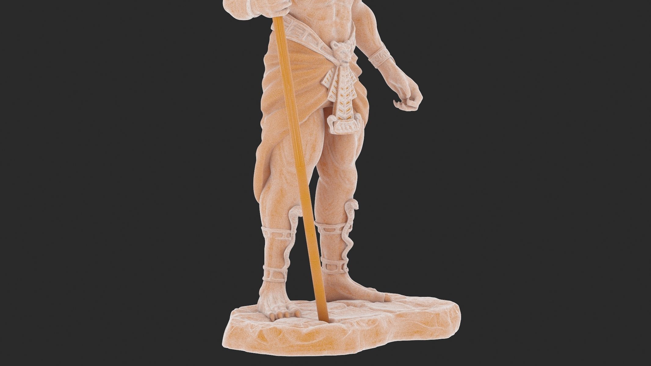 Jackal God of the Egyptian - 3D Printable 3D print model_17