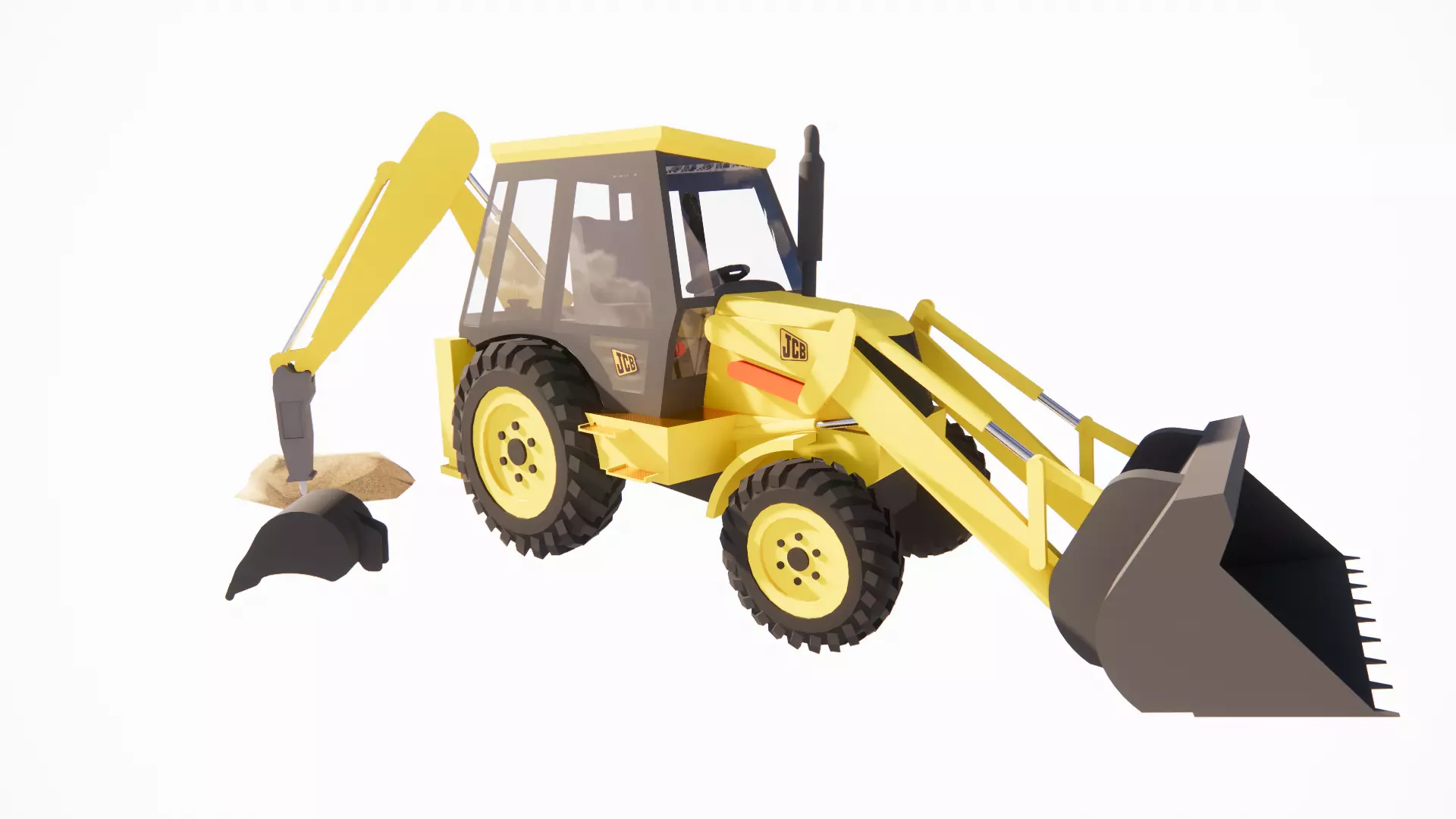 concrete demolition and leveling machine 3D print model