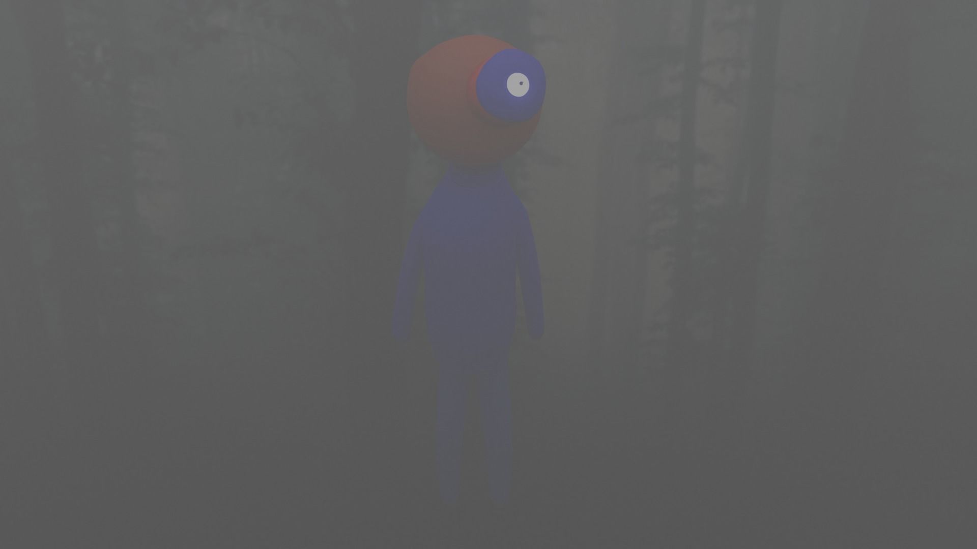 creepy character with skeleton 3D model_1