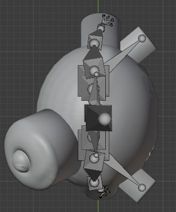 creepy character with skeleton 3D model_6