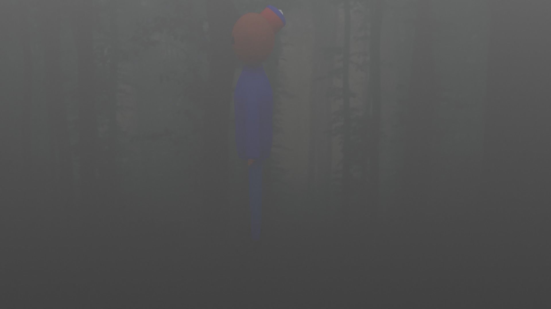 creepy character with skeleton 3D model_2