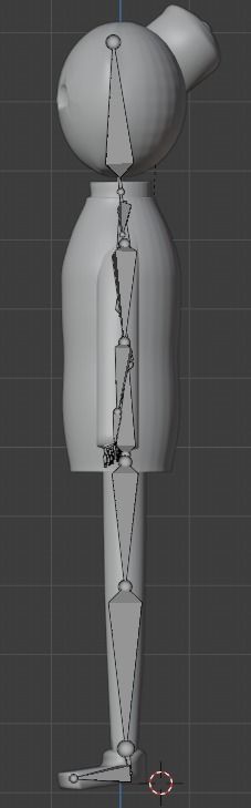 creepy character with skeleton 3D model_4