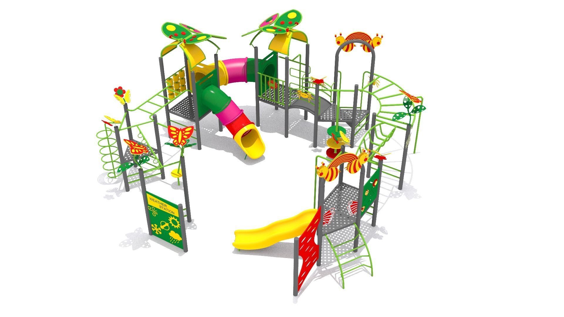 Butterfly Playground 3D model_6