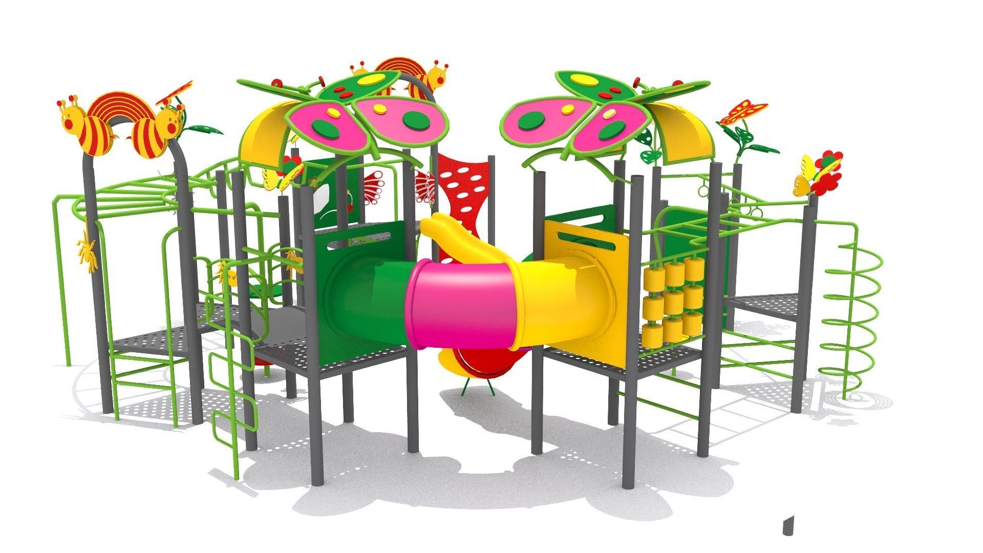 Butterfly Playground 3D model_3