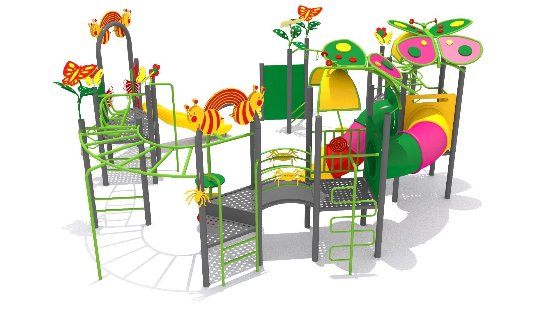 Butterfly Playground 3D model_2