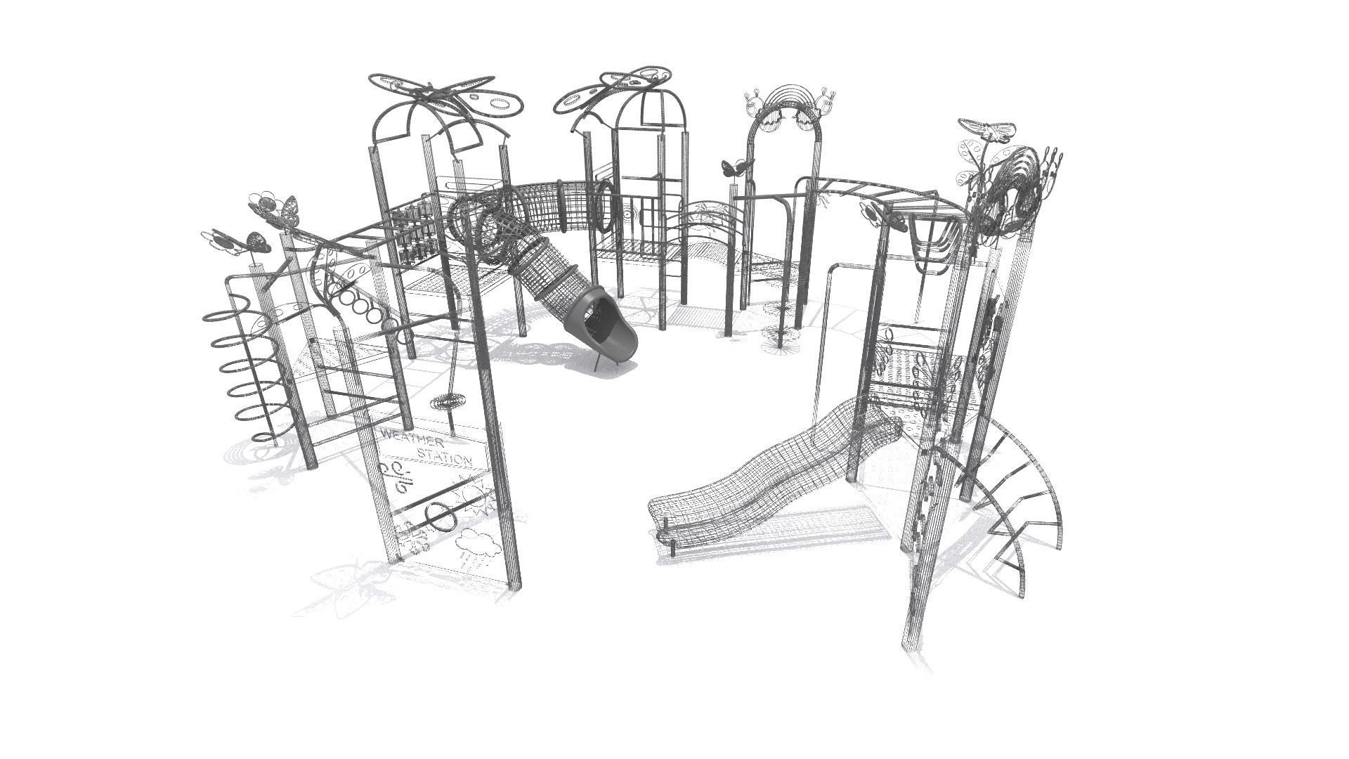 Butterfly Playground 3D model_10