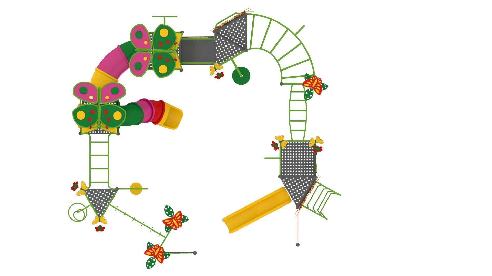 Butterfly Playground 3D model_9