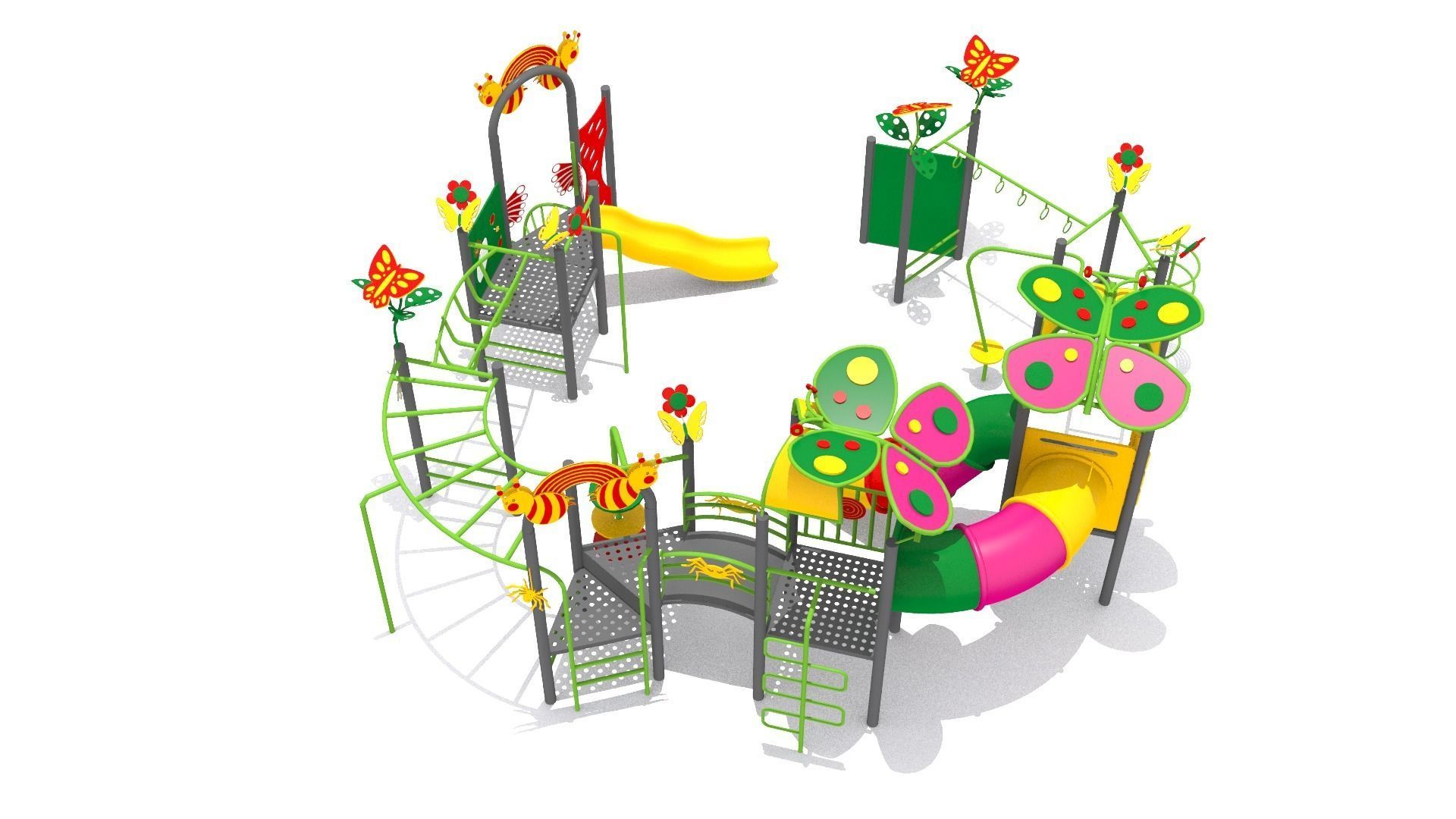 Butterfly Playground 3D model_5