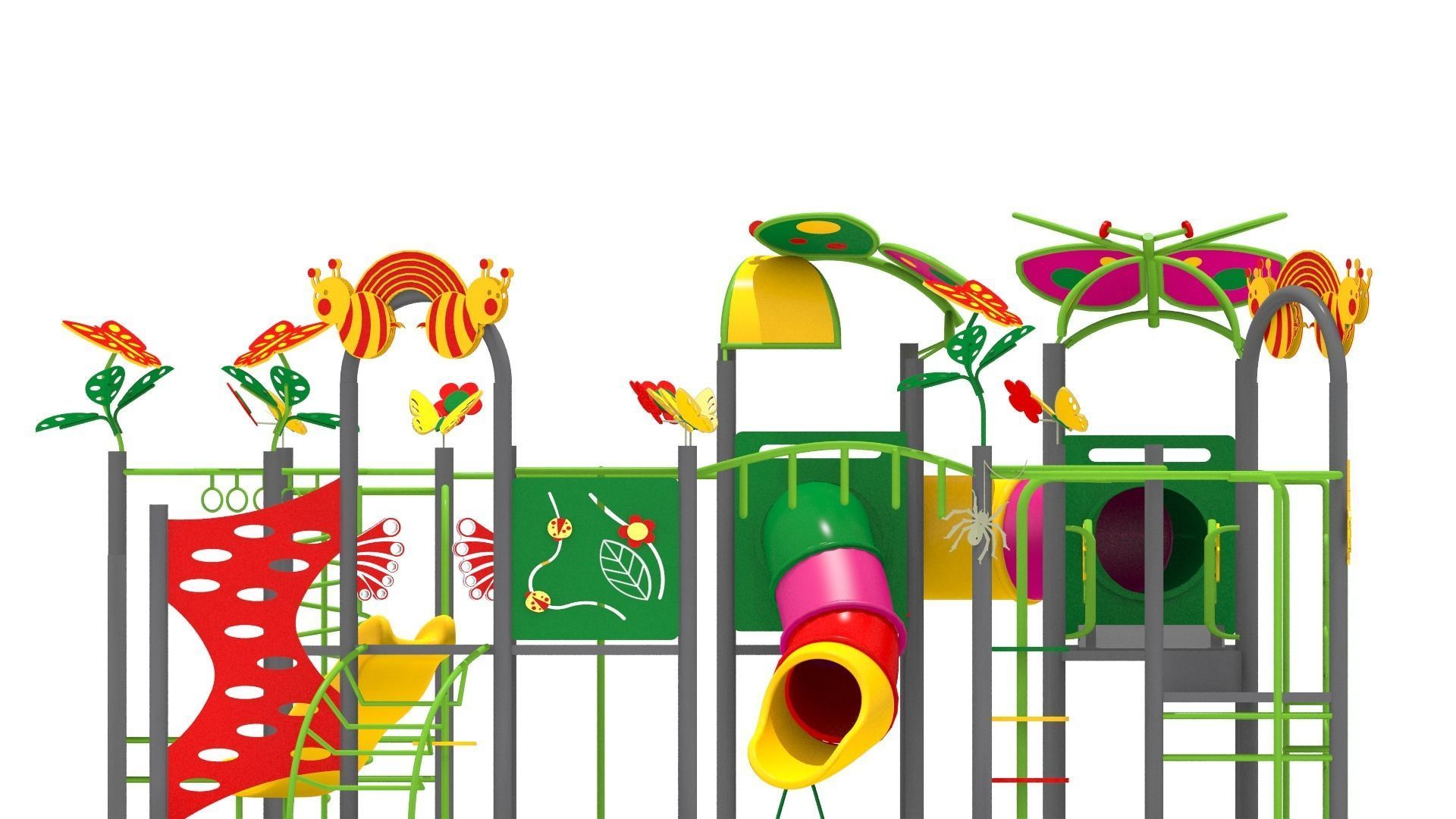 Butterfly Playground 3D model_7