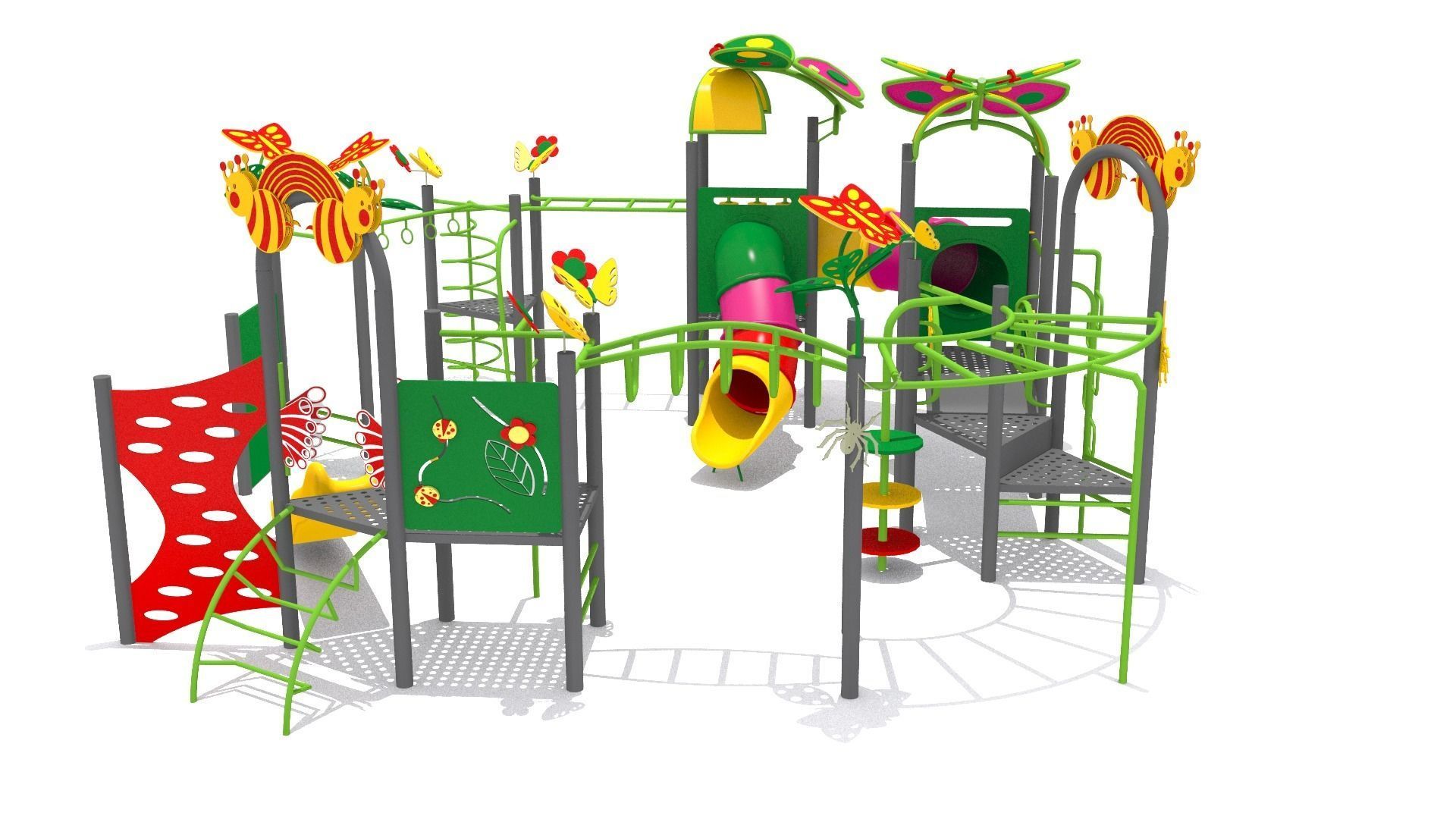 Butterfly Playground 3D model_1