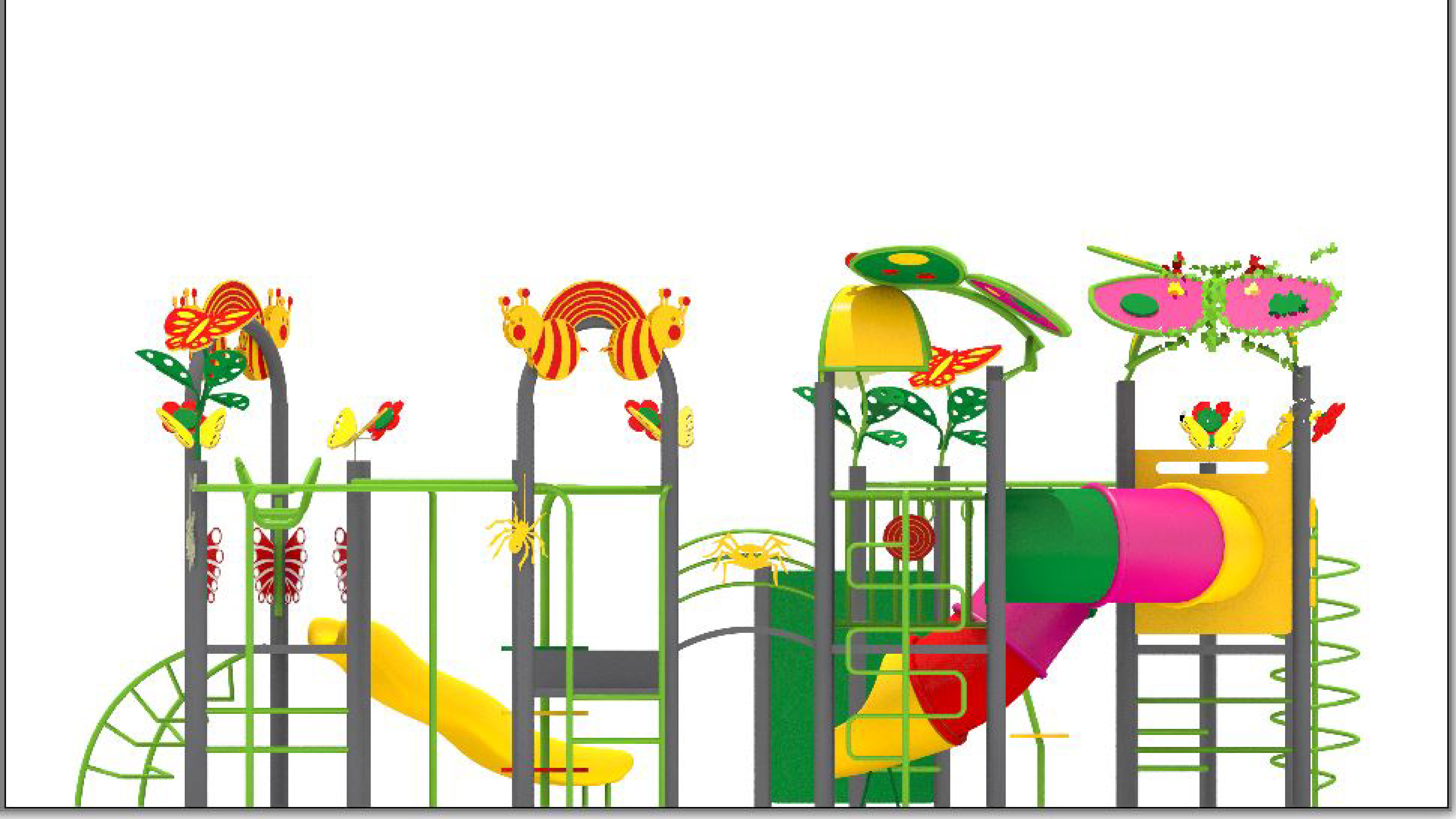 Butterfly Playground 3D model_8