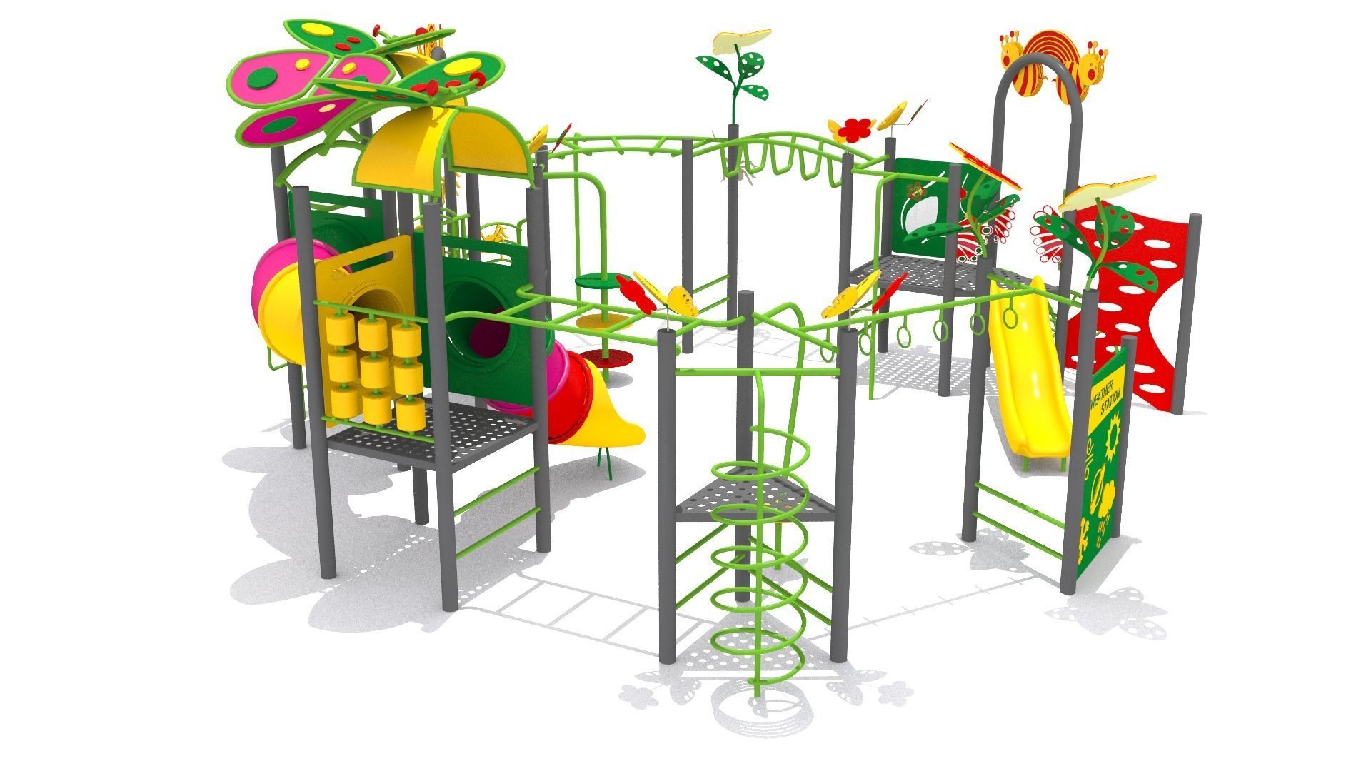 Butterfly Playground 3D model_4