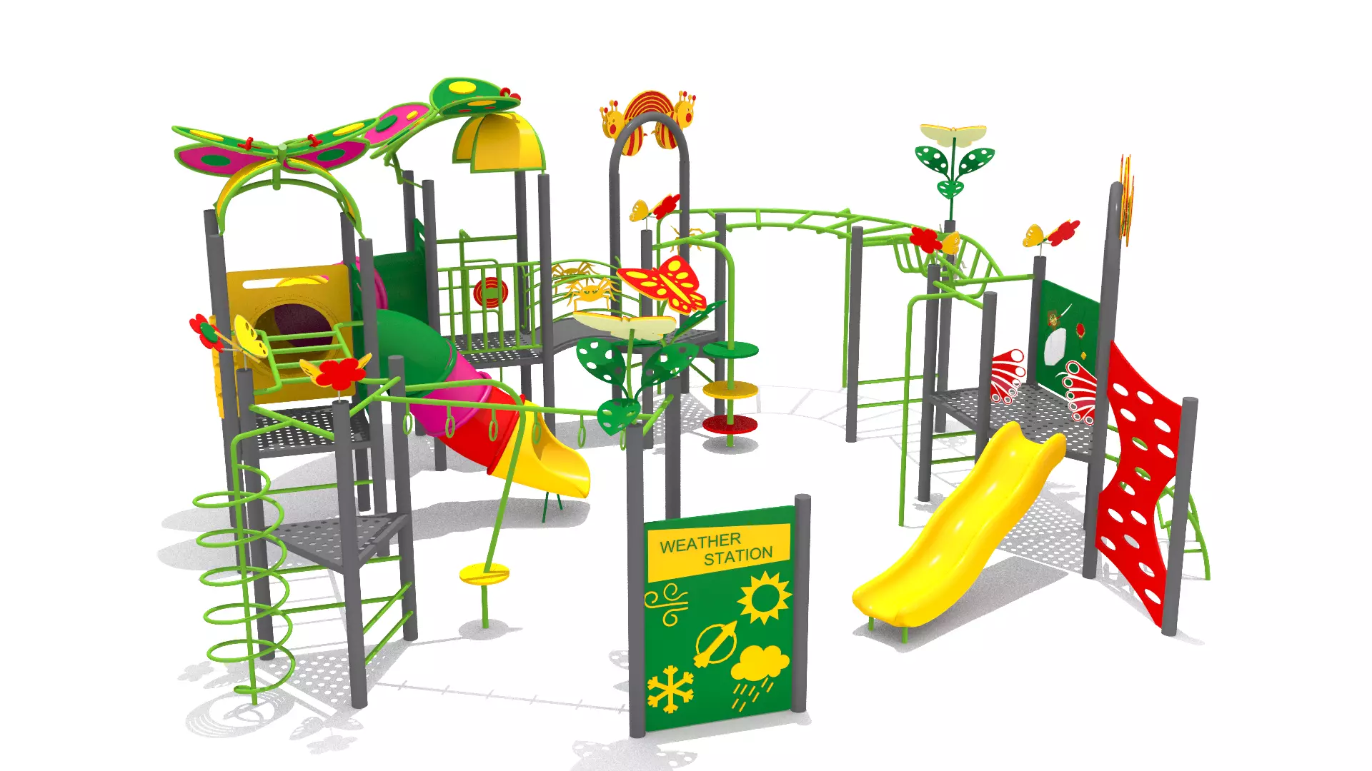 Butterfly Playground 3D model_0