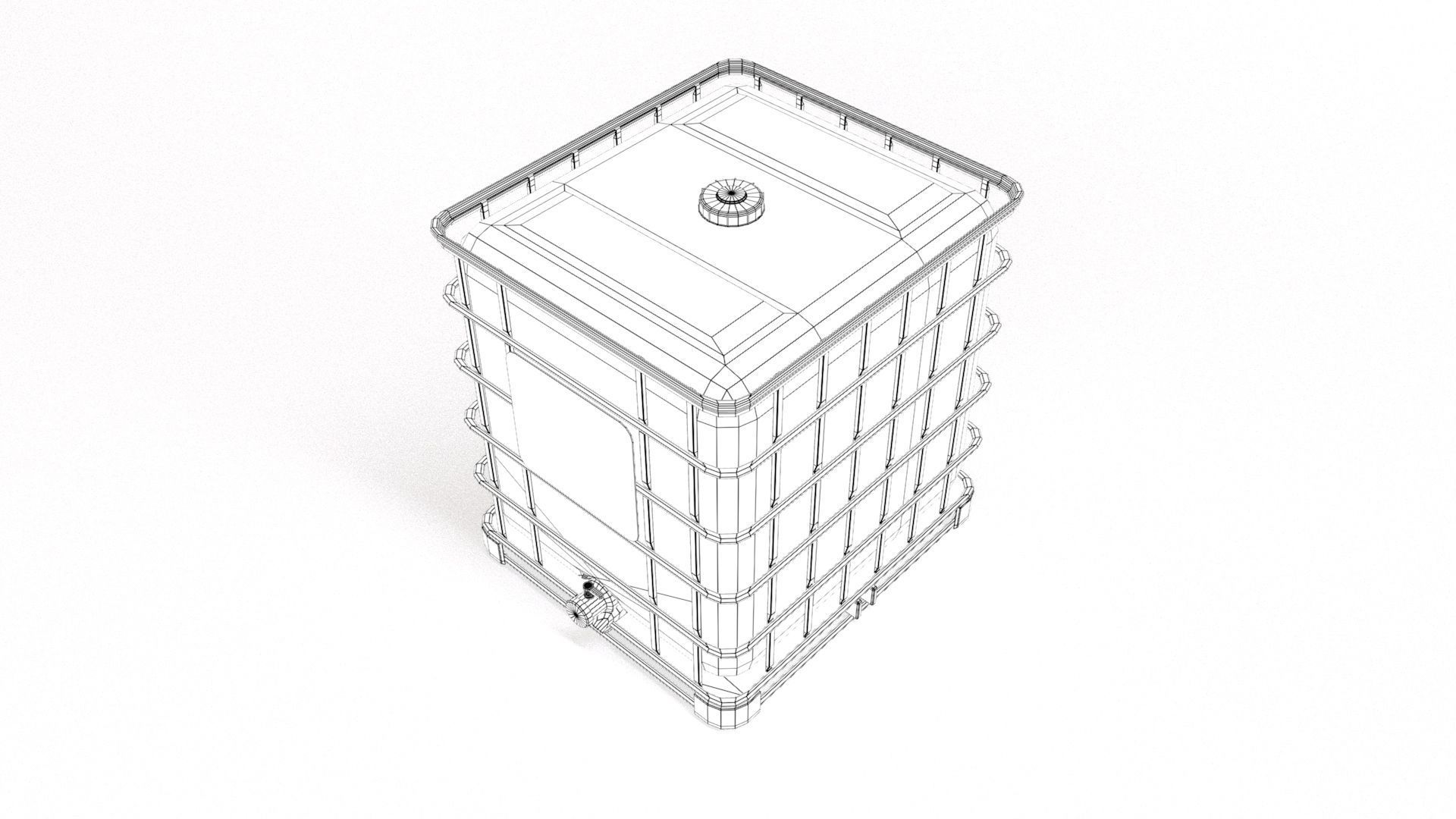 IBC Container Low-poly 3D model_6