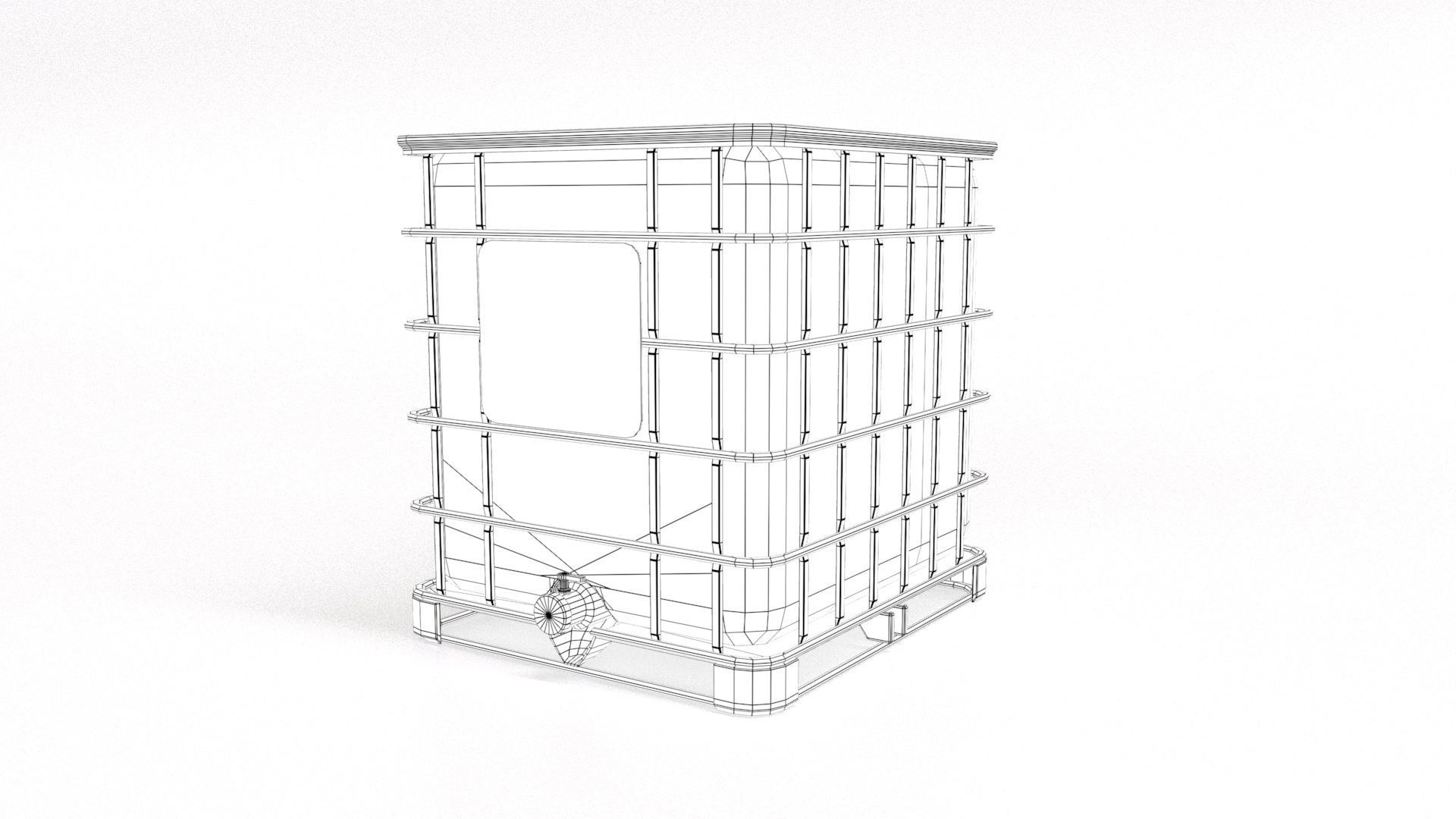 IBC Container Low-poly 3D model_5