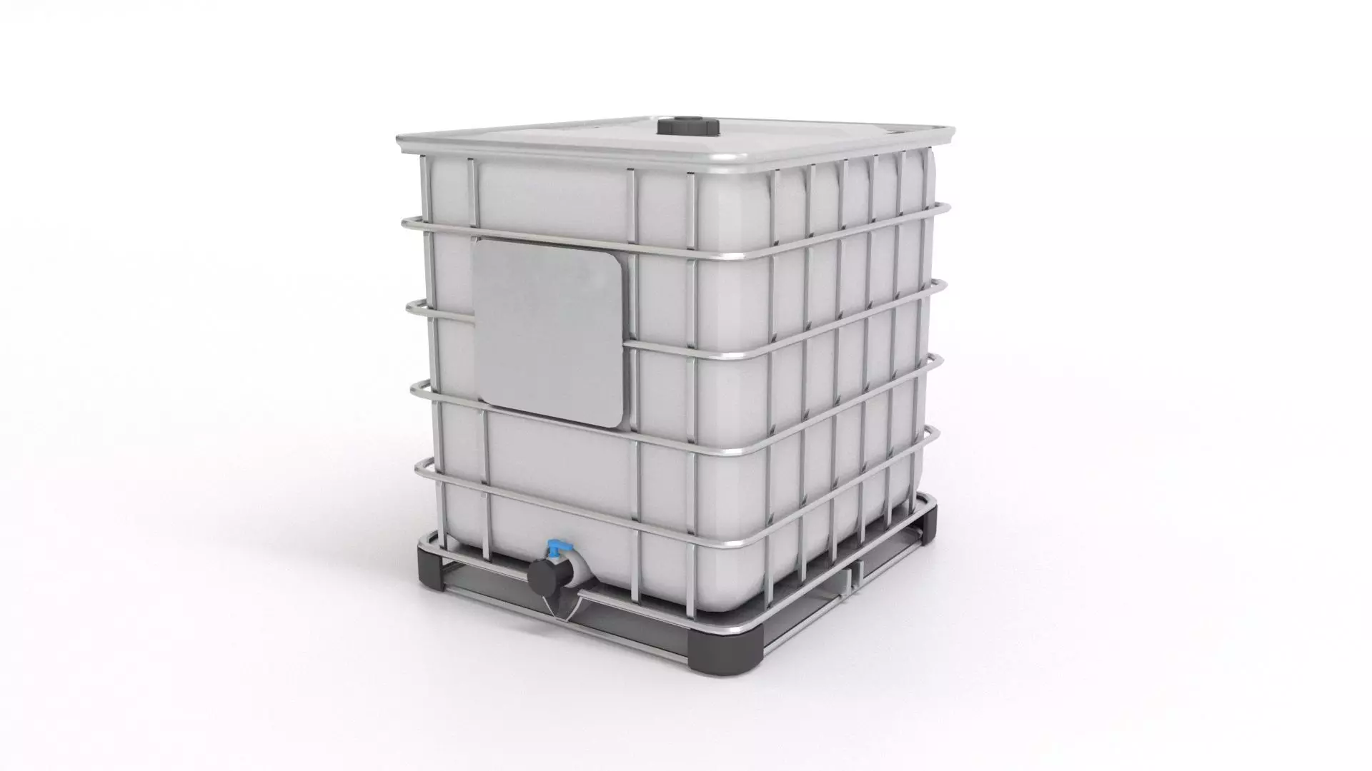 IBC Container Low-poly 3D model_0