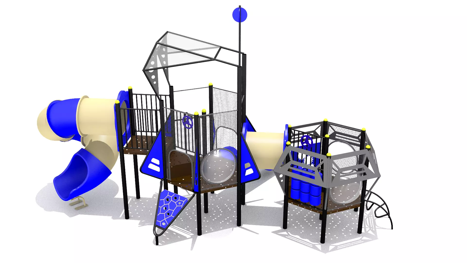 Ufo Playground Low-poly 3D model_0