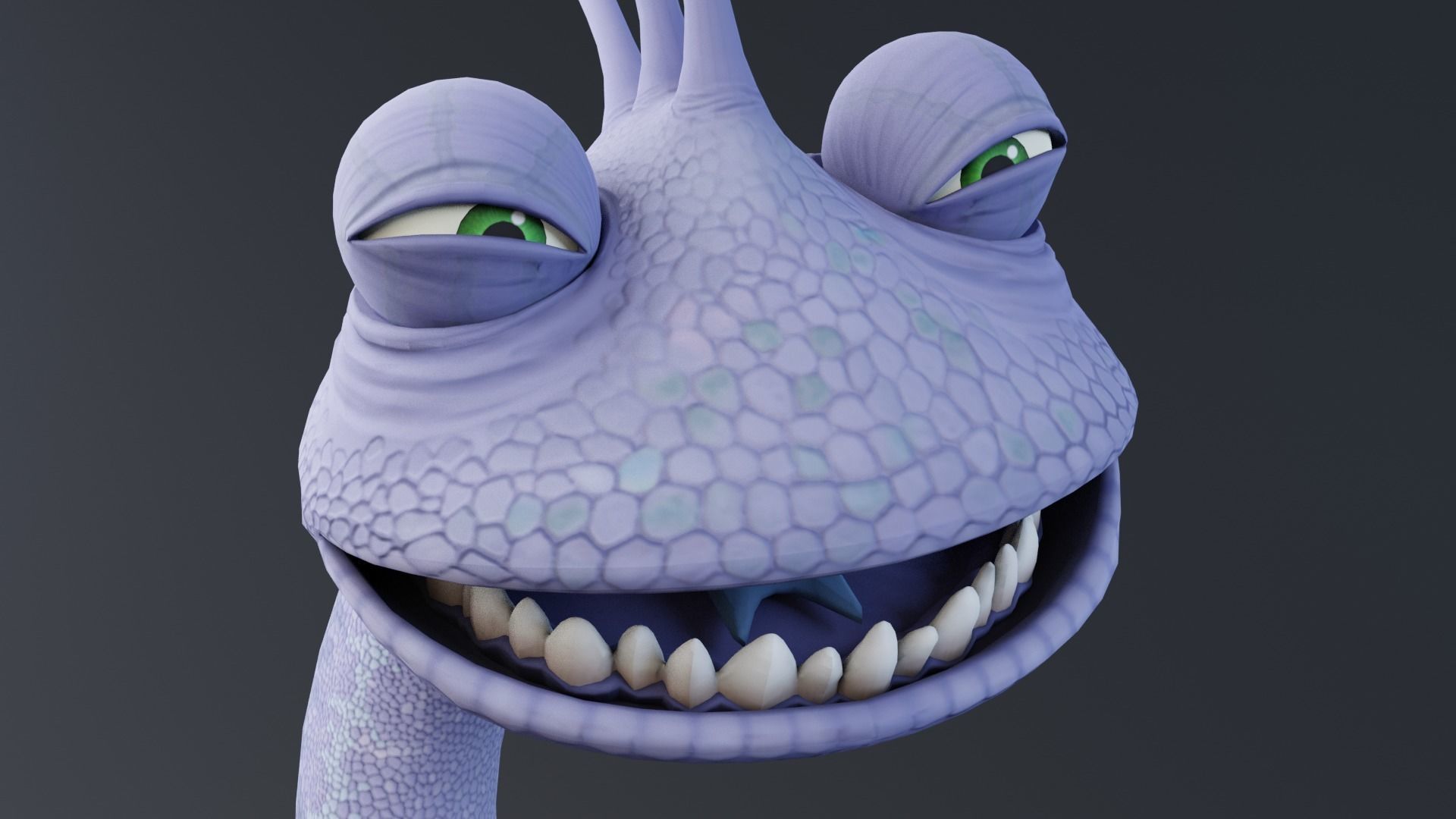 Monster inc - Rendall boggs rigged 3D model_7