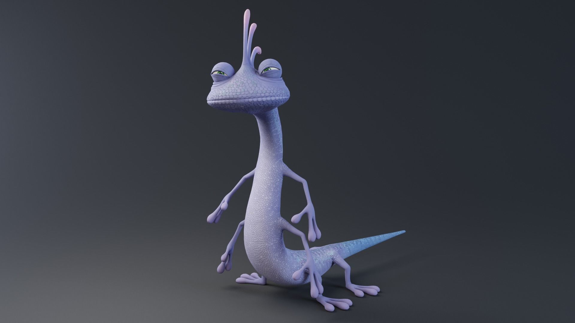 Monster inc - Rendall boggs rigged 3D model_6