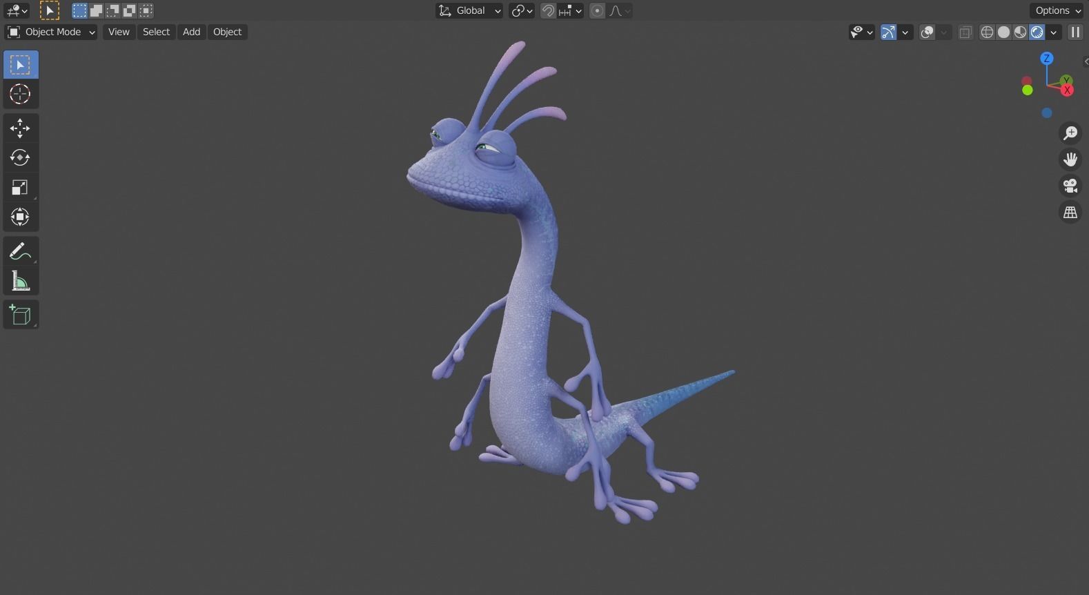 Monster inc - Rendall boggs rigged 3D model_13