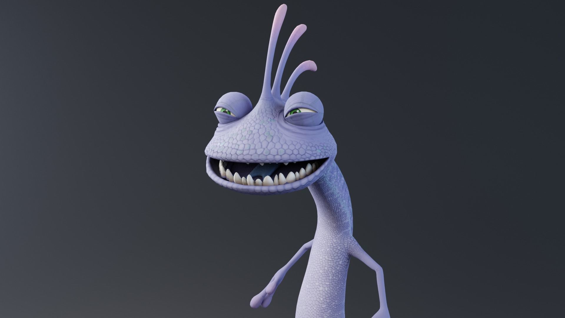 Monster inc - Rendall boggs rigged 3D model_8