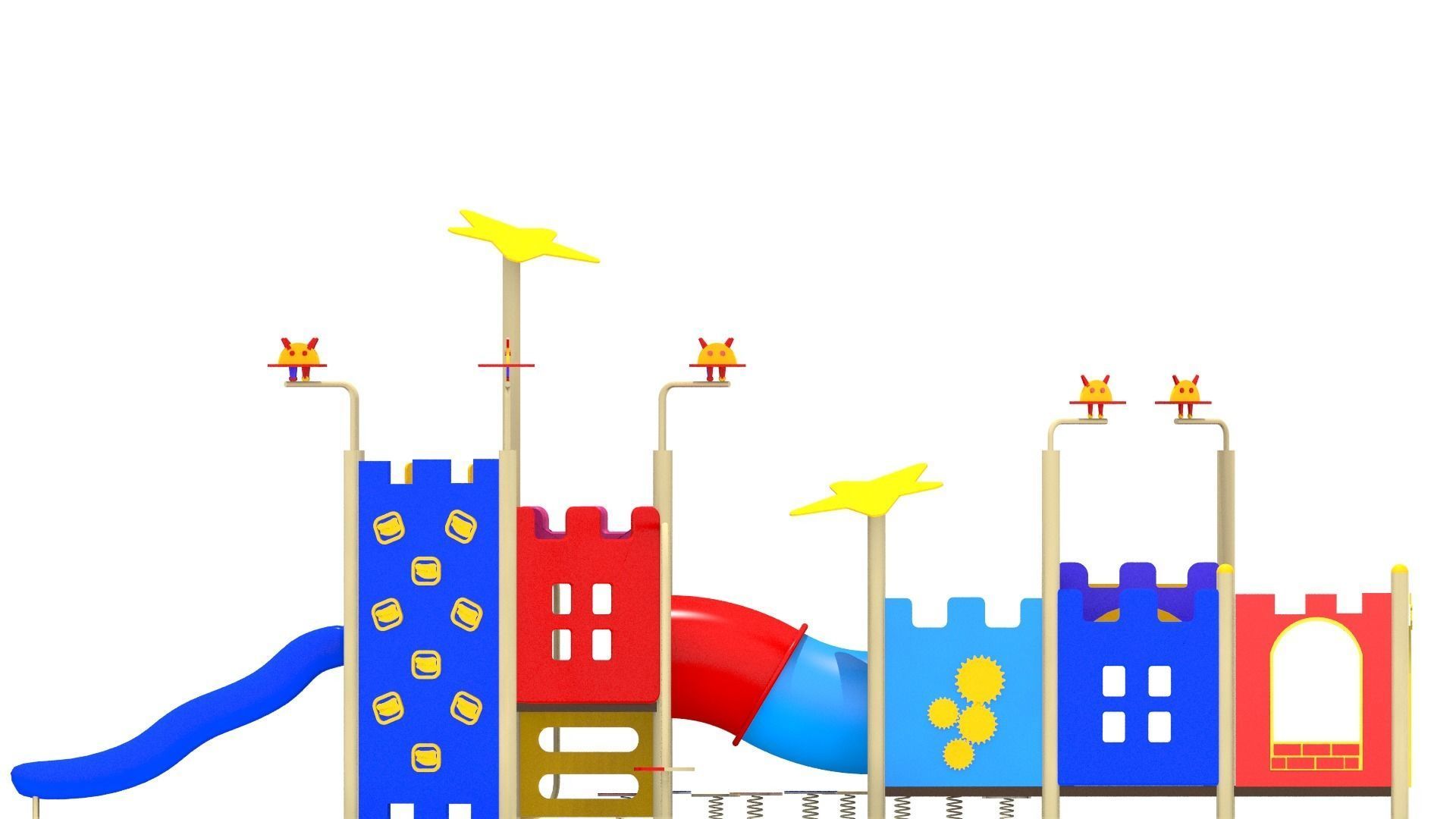 Kids Playground Low-poly 3D model_11