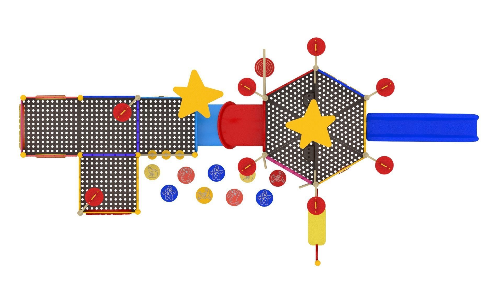 Kids Playground Low-poly 3D model_12