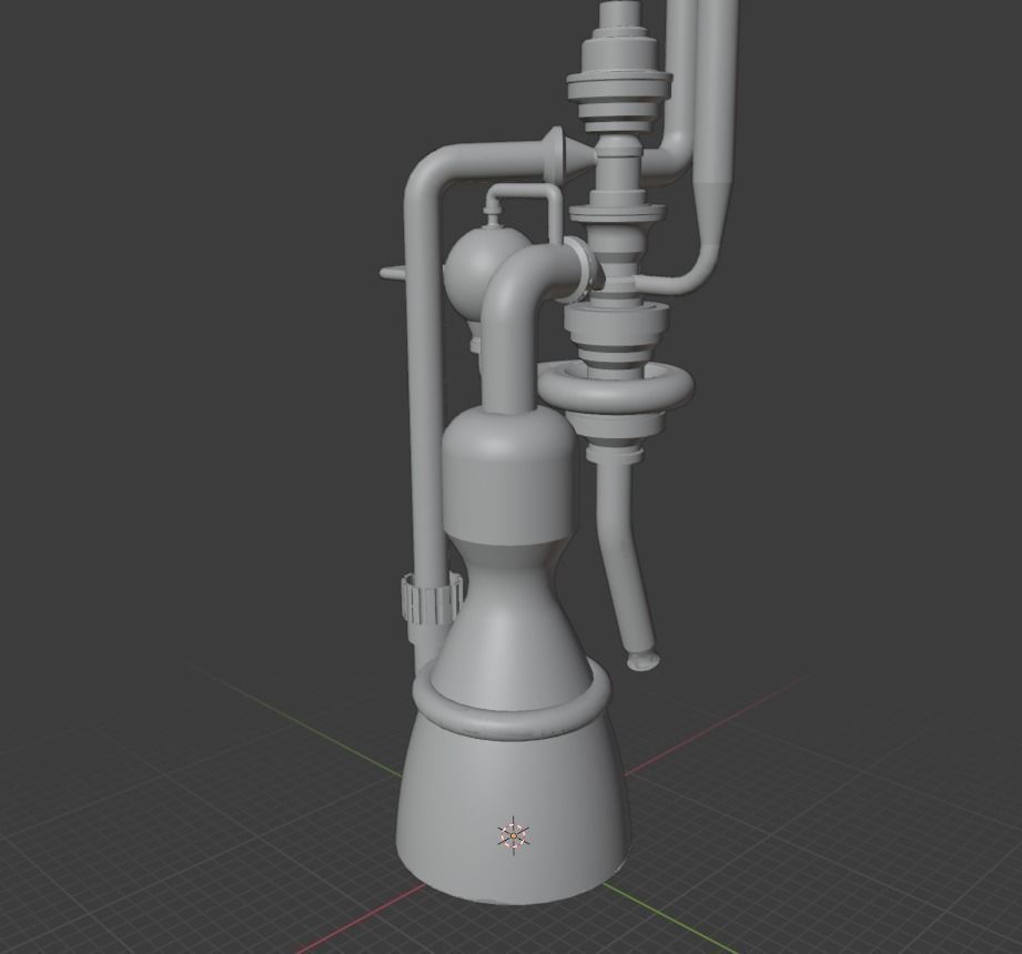 Random Rocket Engine RRE-1 3D print model_7
