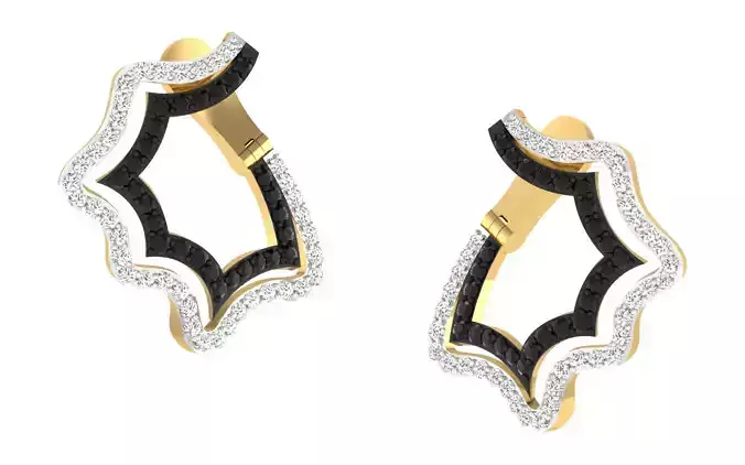 Women Earrings 3dm render detail 3D print model