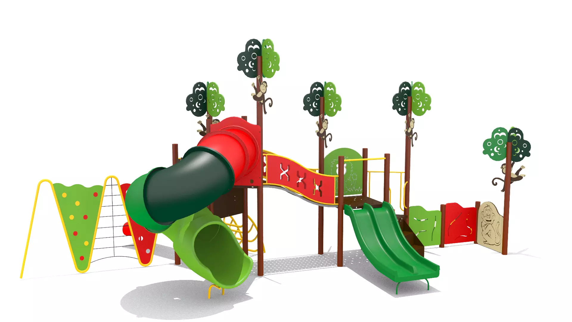 Jungle Playground Low-poly 3D model_0