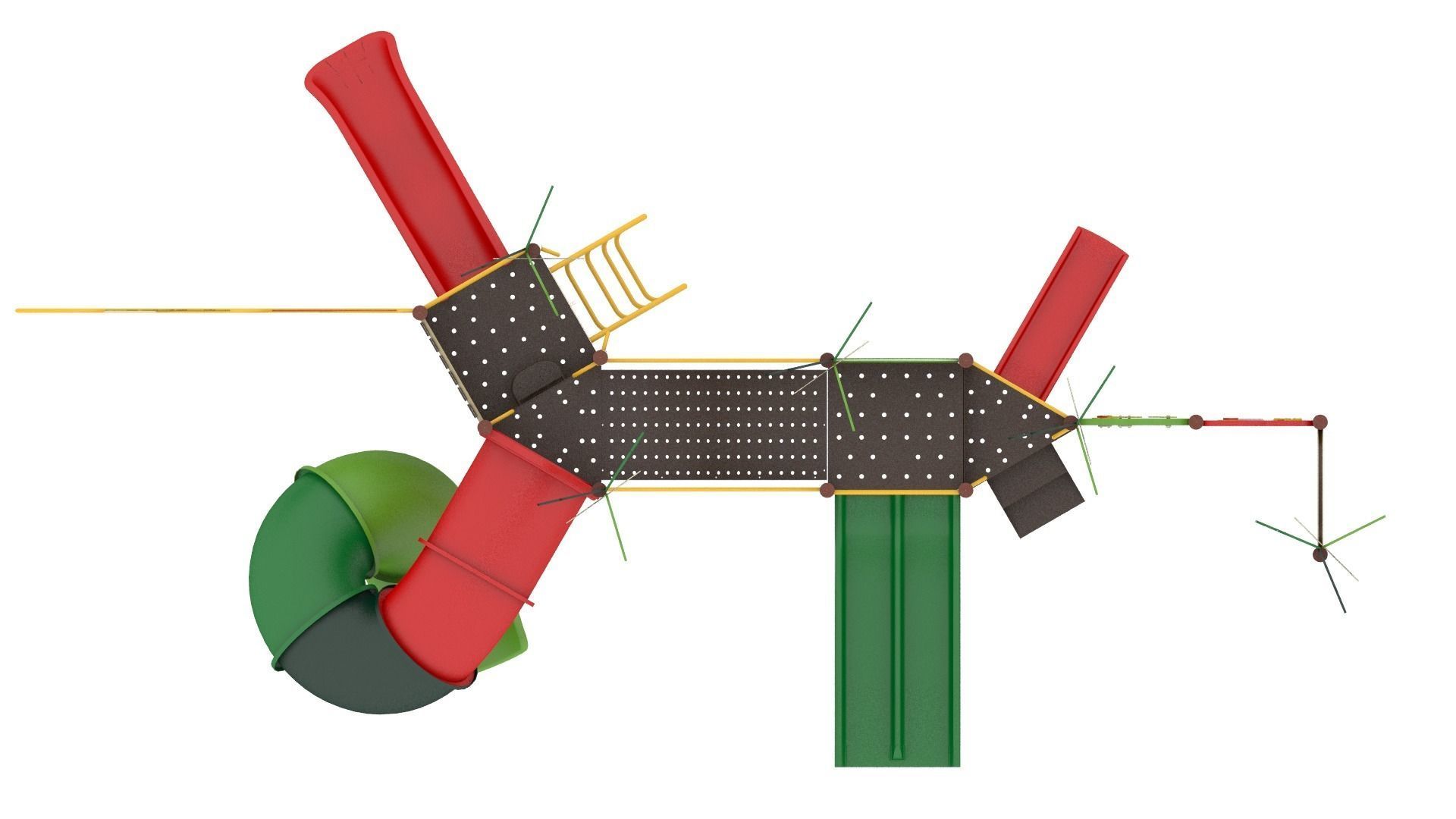 Jungle Playground Low-poly 3D model_4