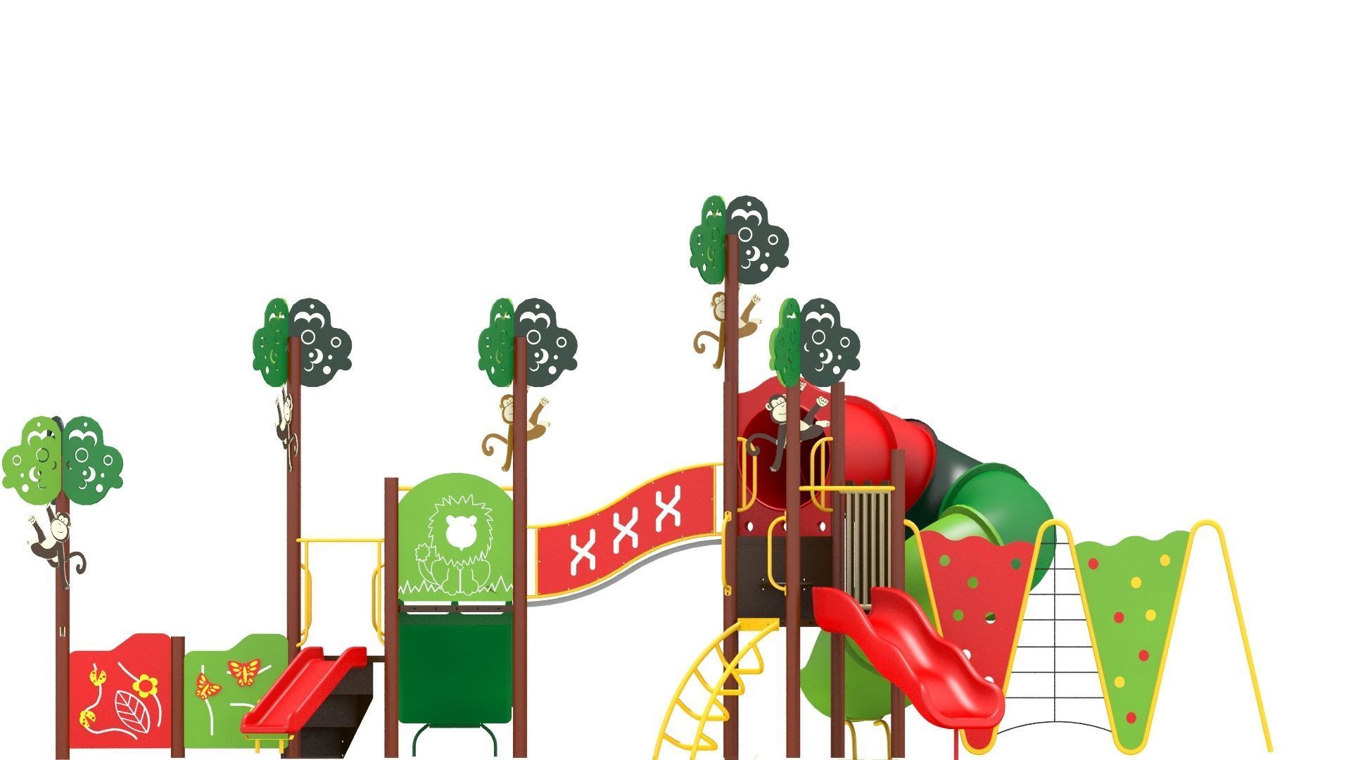 Jungle Playground Low-poly 3D model_8