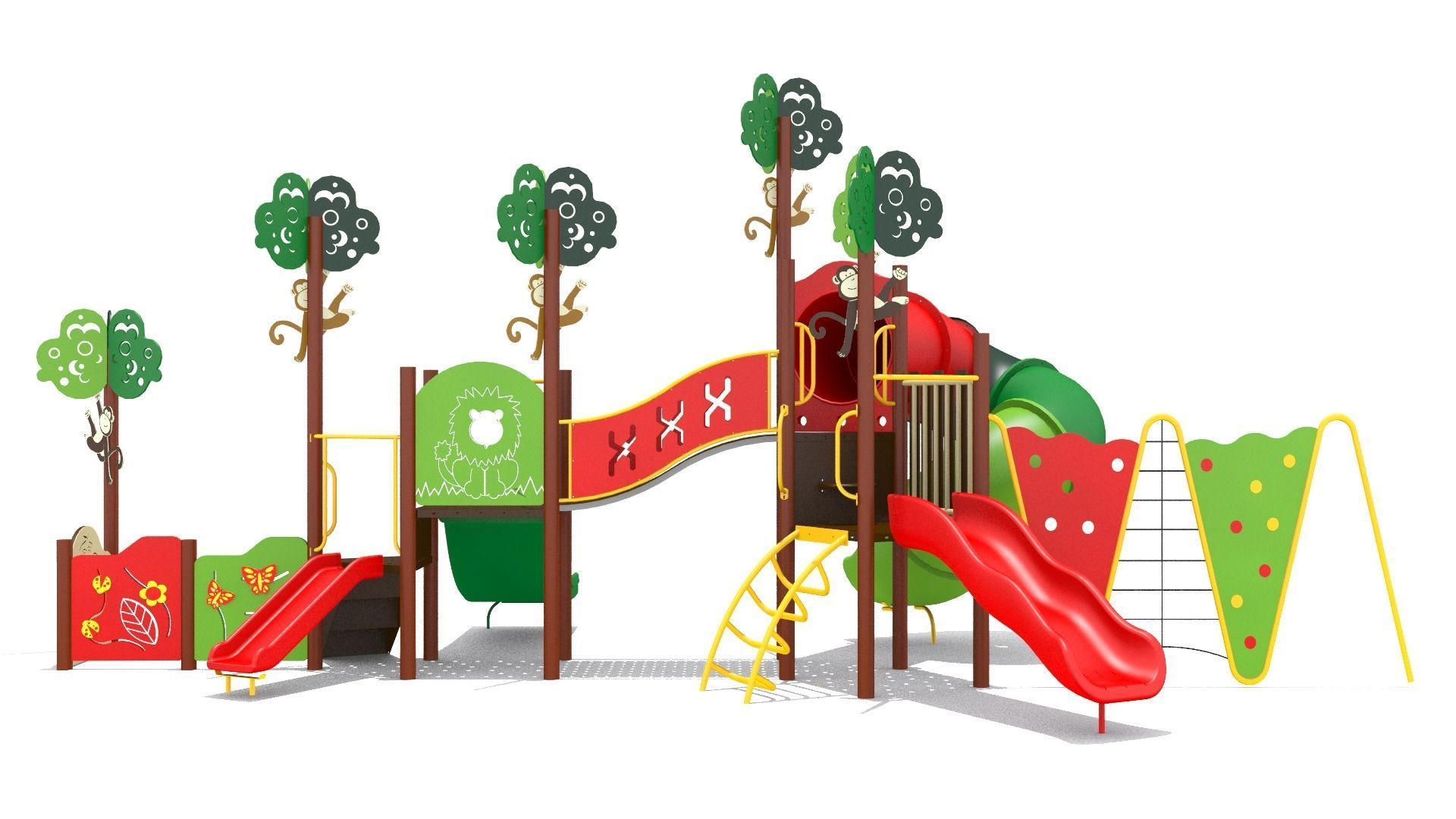 Jungle Playground Low-poly 3D model_3